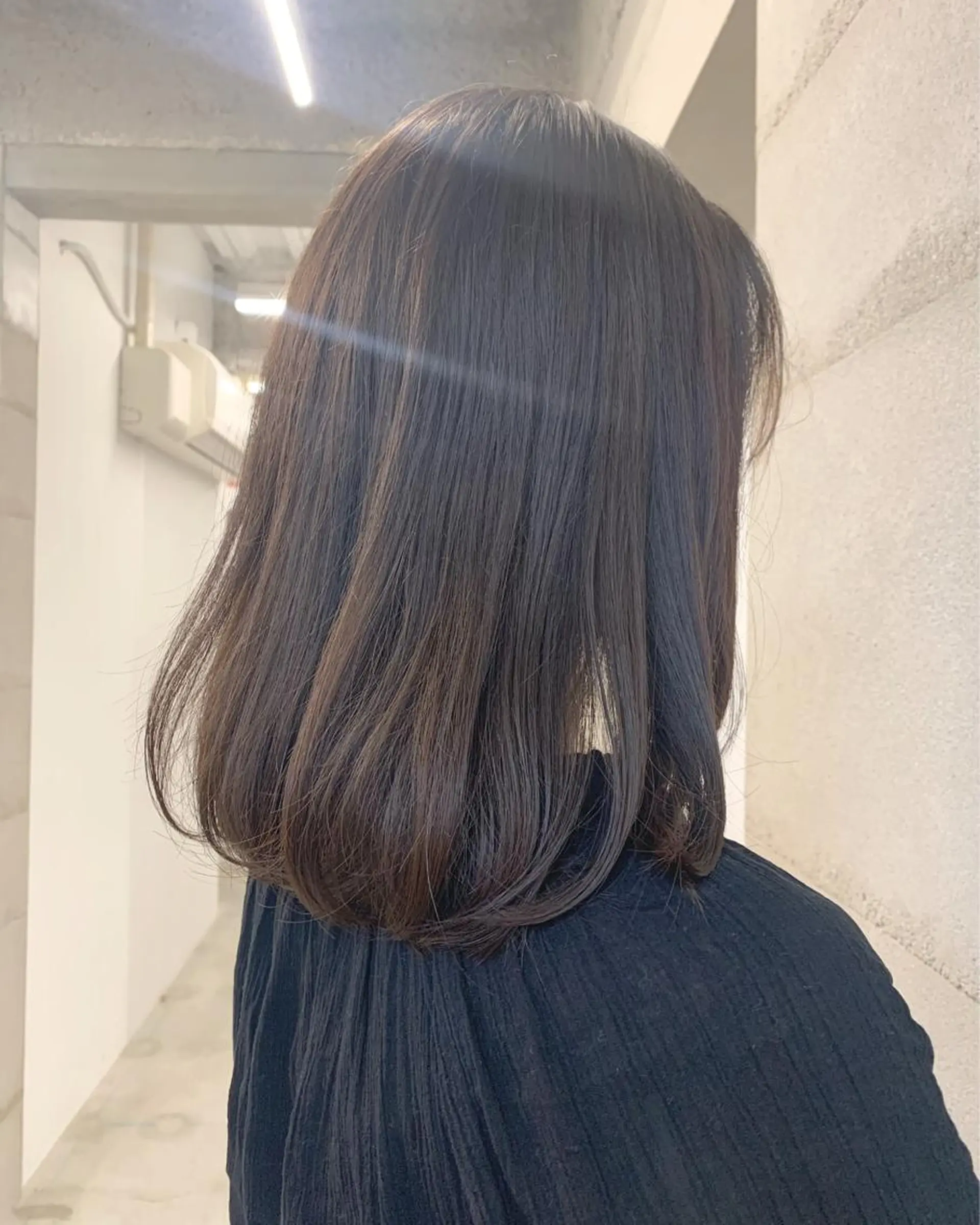 ミディアム カラー 透明感/オリーブ/ グレージュ/YUKAのヘアスタイル