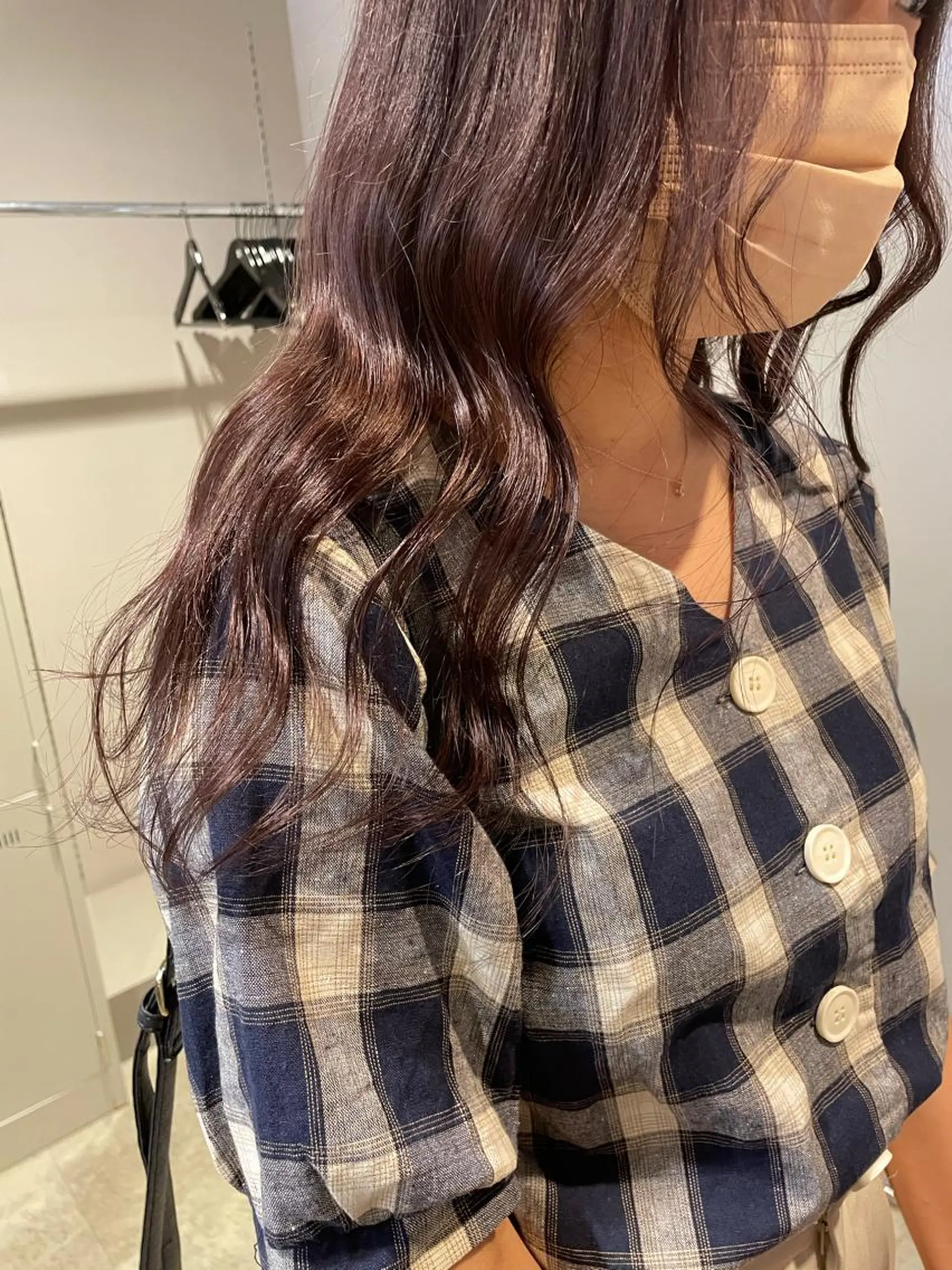 セミロング カラー 表参道ハッシュカット レイヤー/リノンのヘアスタイル