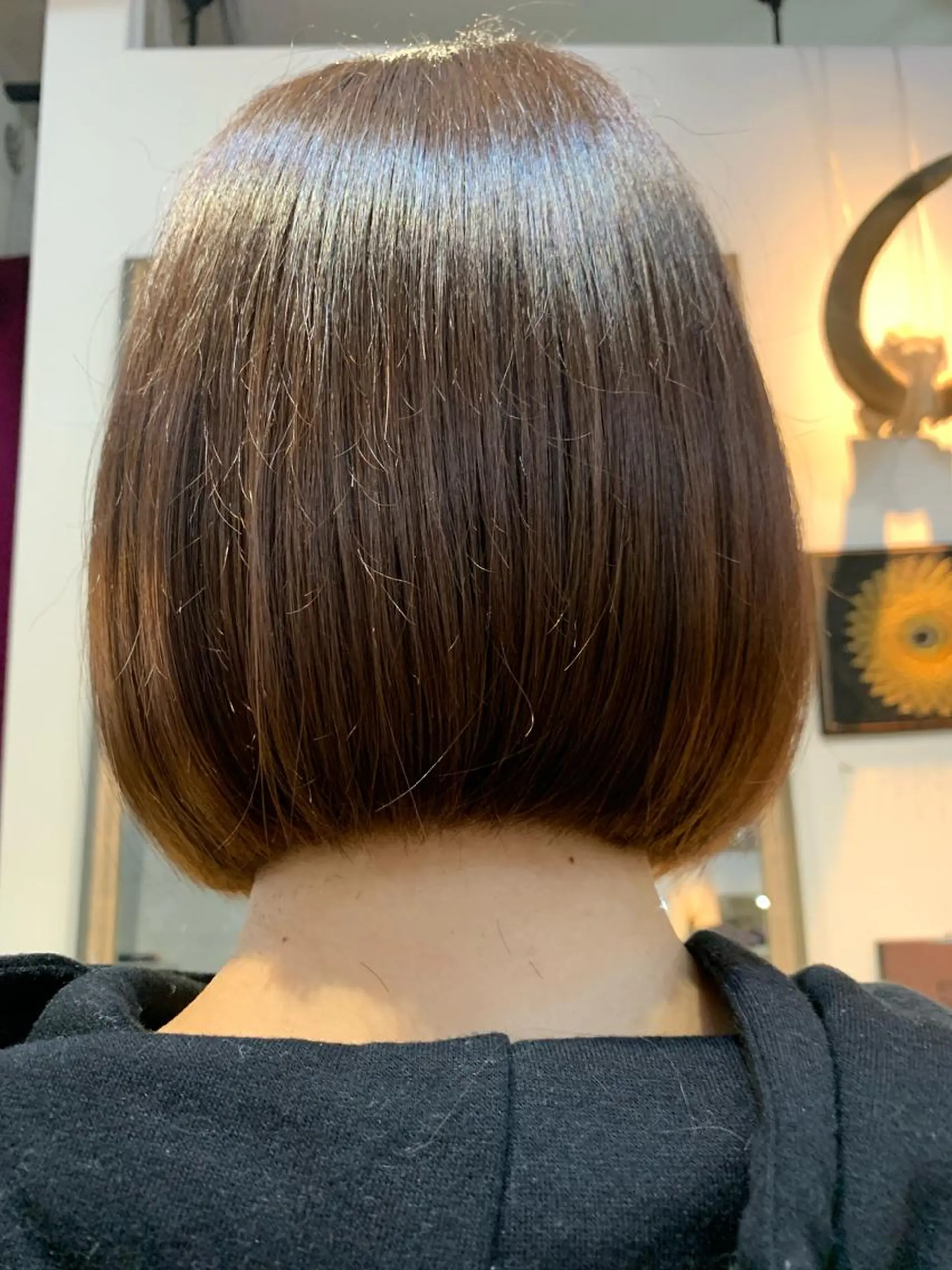 ショート ボブ カット ヘアカラー 佐藤 純生のヘアスタイル