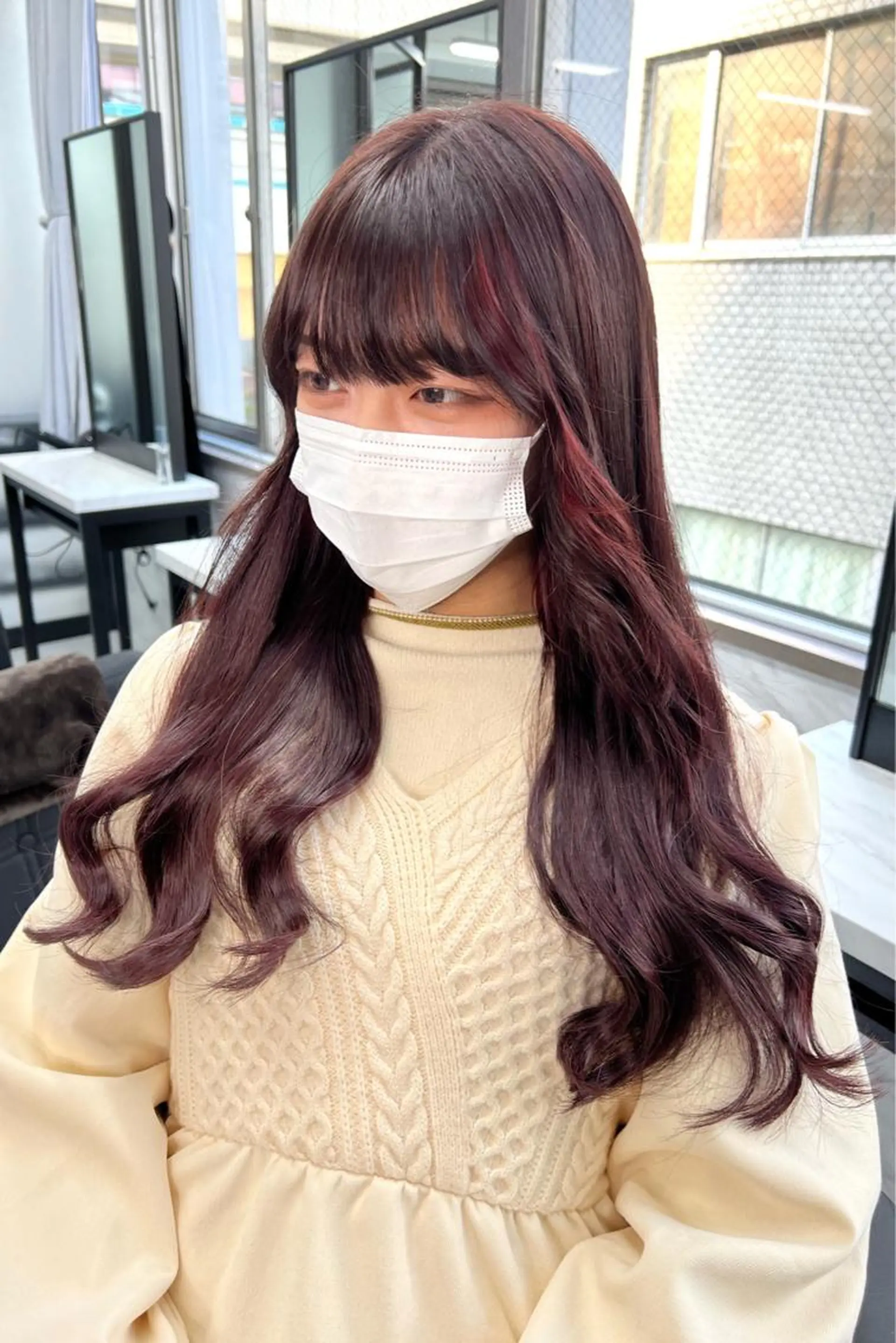 ロング カラー シールエクステ ハイトーンカラー エクステ ヘアカラー エクステ シールエクステ特化 ハイトーン、NANAのヘアスタイル