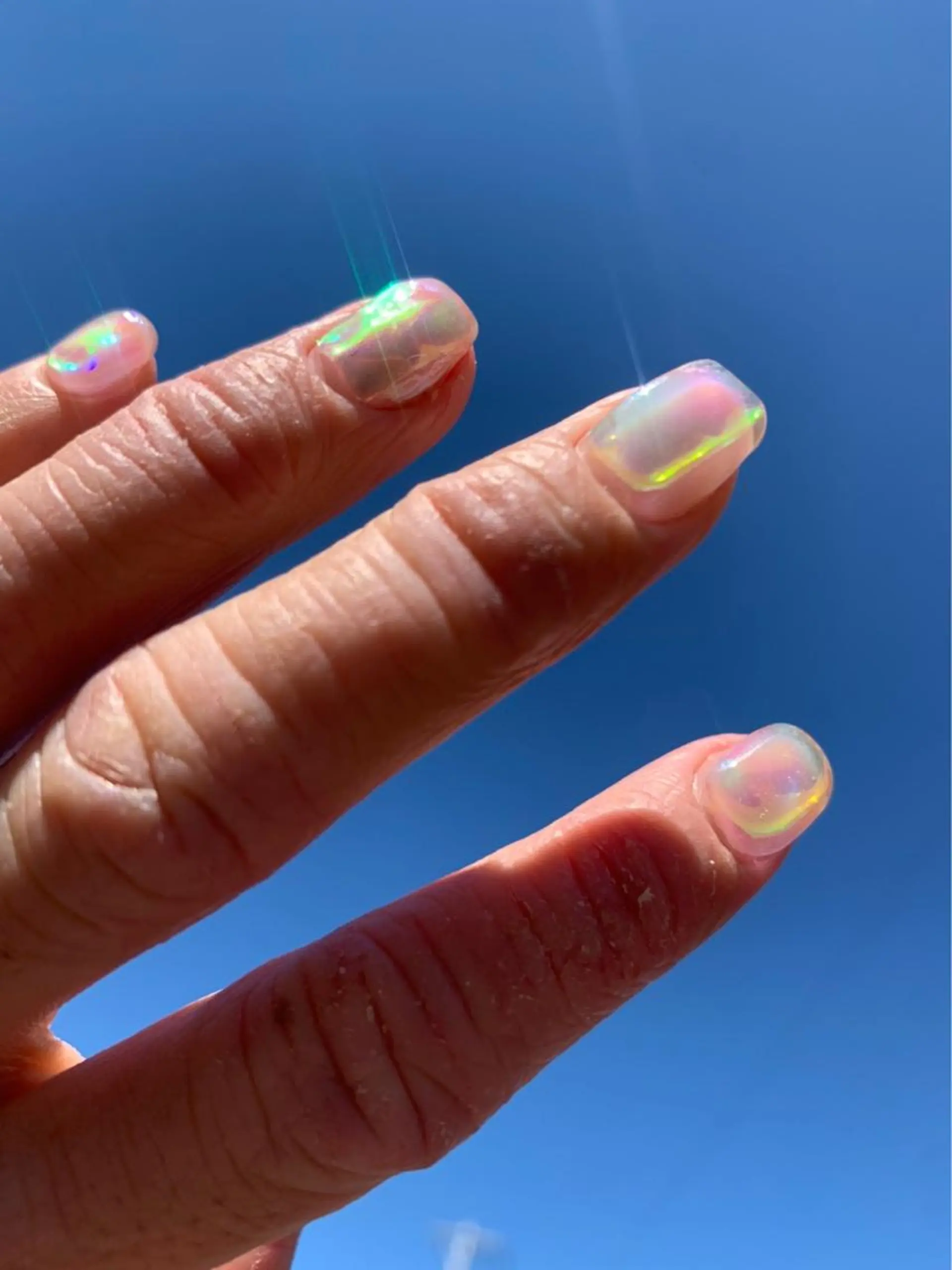 ネイル オーロラネイル 氷ネイル・うるうるネイル Charme. NOBUKOのネイルデザイン