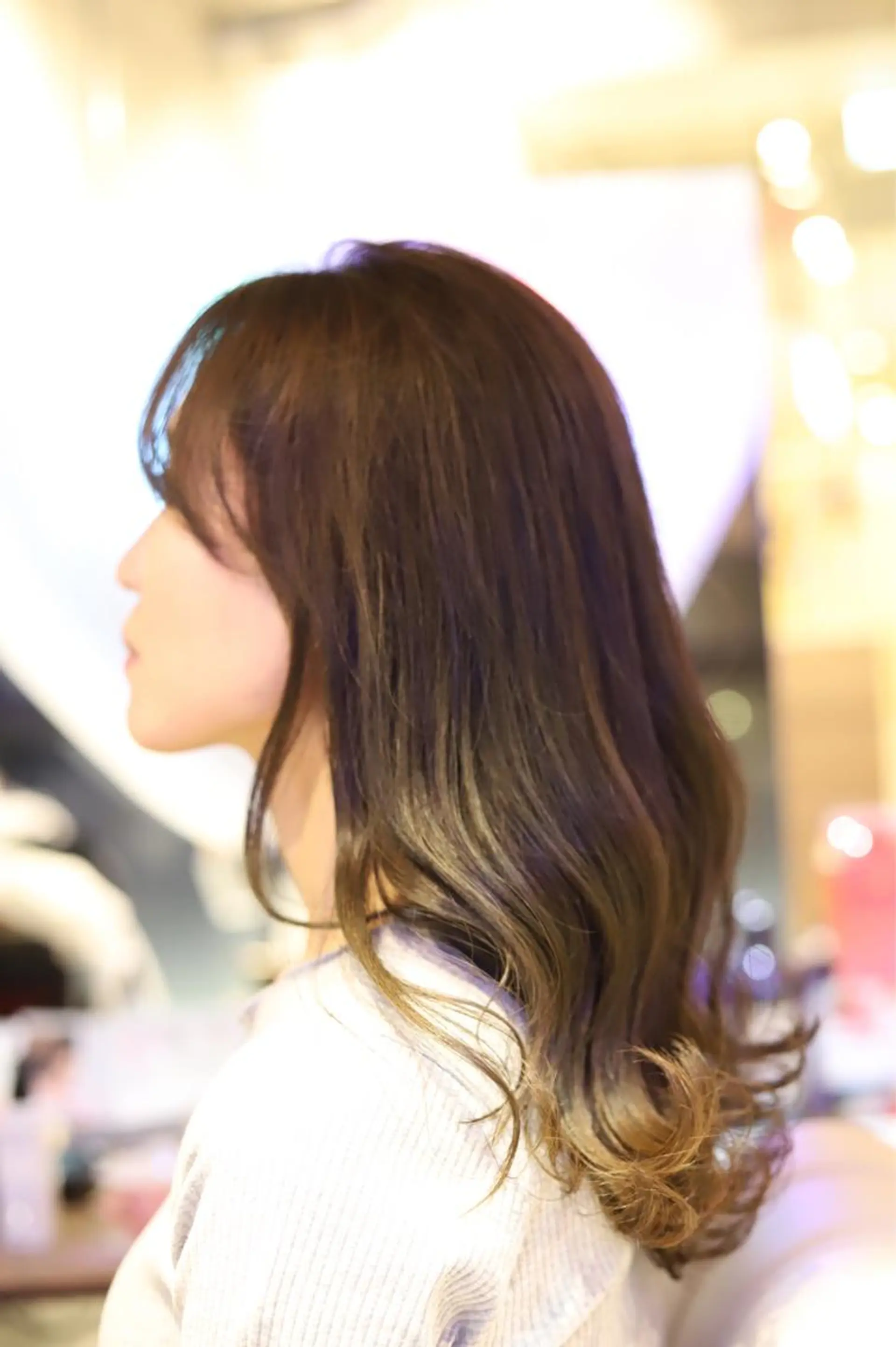 ロング カラー ブルーカラー アドミラルYoshi oのヘアスタイル