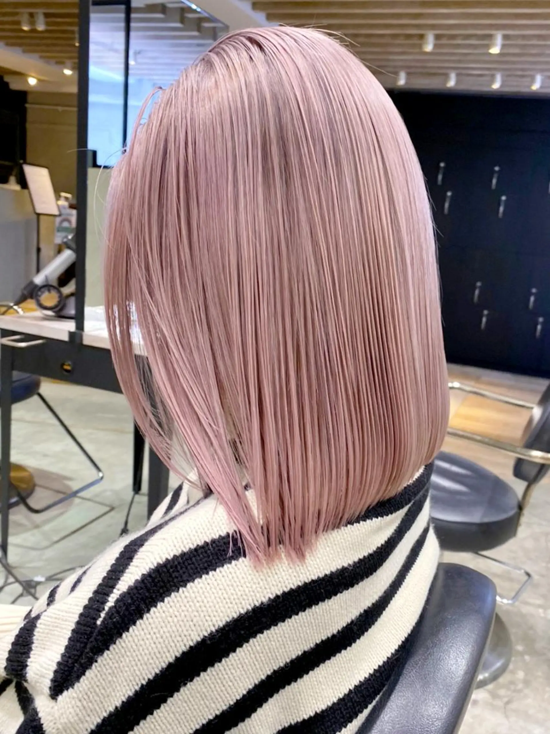 ミディアム カラー ピンクカラー カット ヘアカラー トリートメント ITbyALBUM 浦和店のヘアスタイル