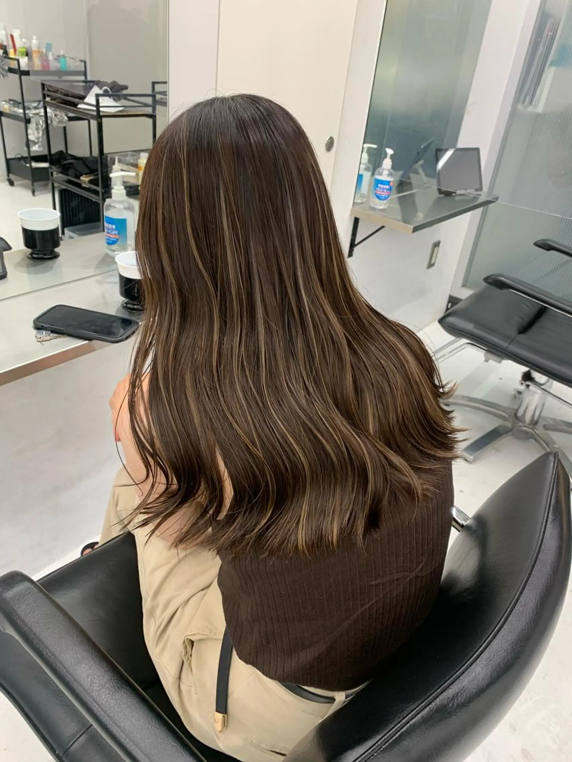 セミロング ハイライト ヘアカラー ✨カラー指名 No.1✨keitaのヘアスタイル