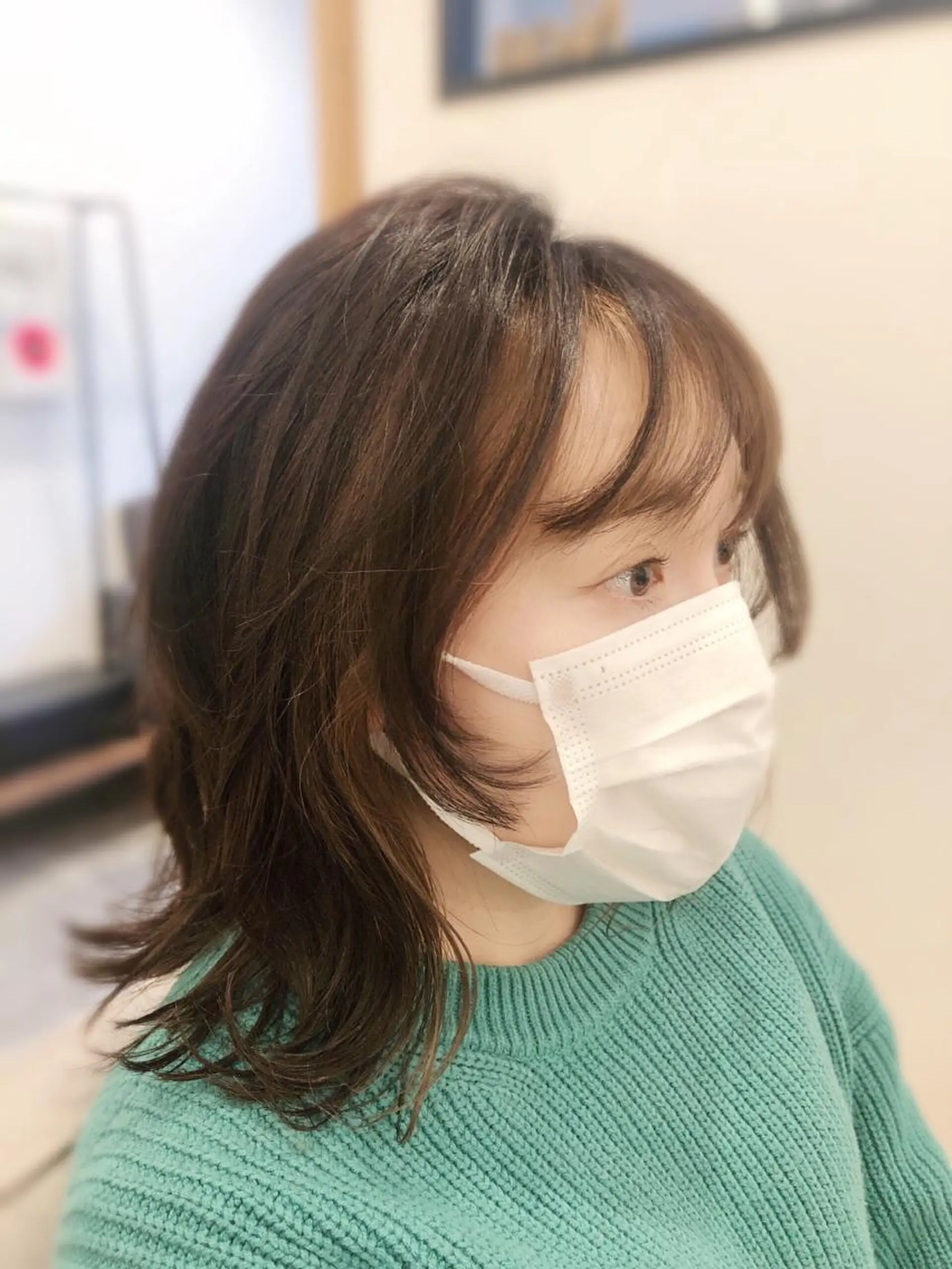 ミディアム ミストバング Noa所属・野村 智郎のヘアスタイル