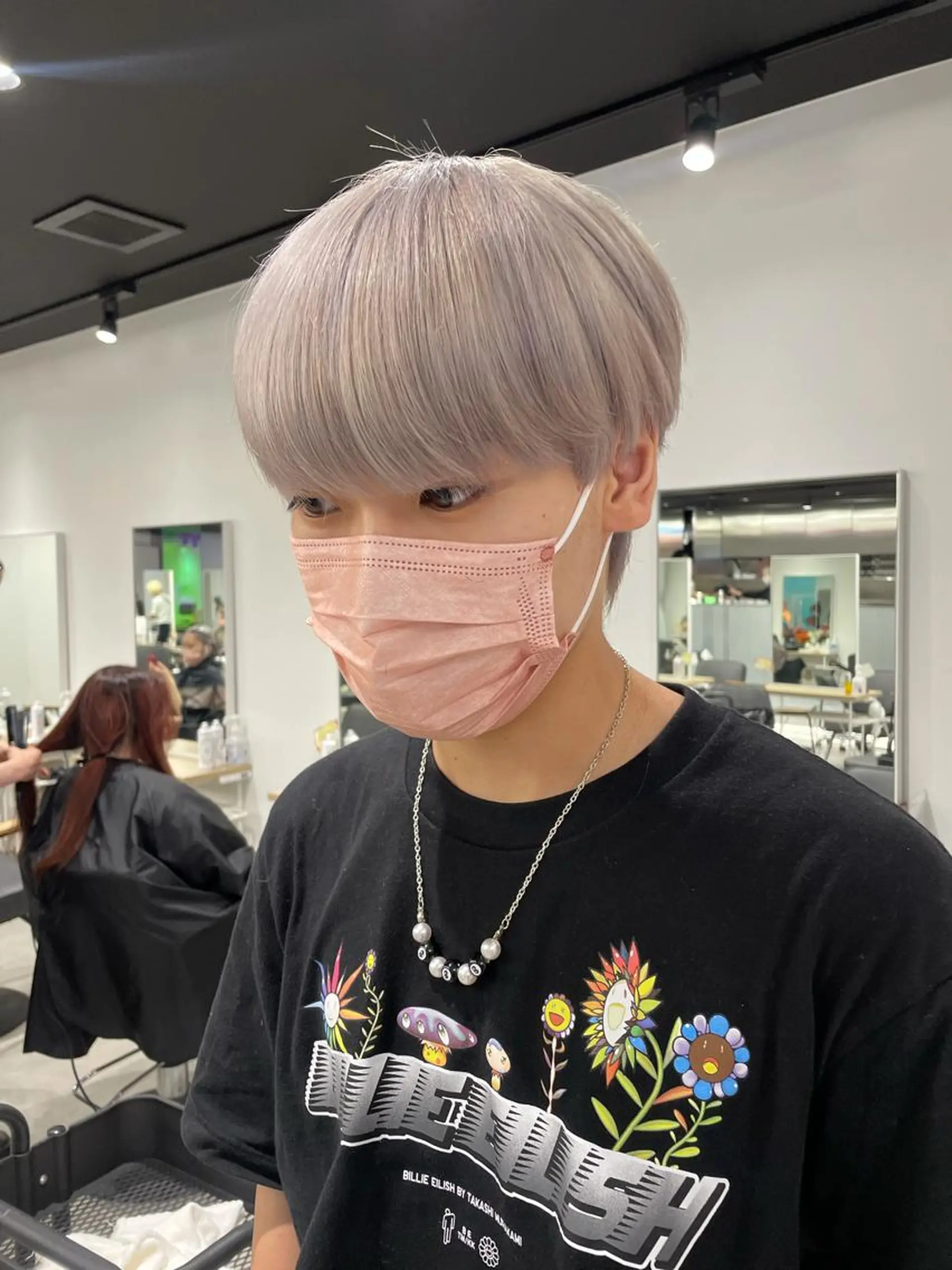 カラー メンズ モモ 🍑のマツエク・マツパデザイン