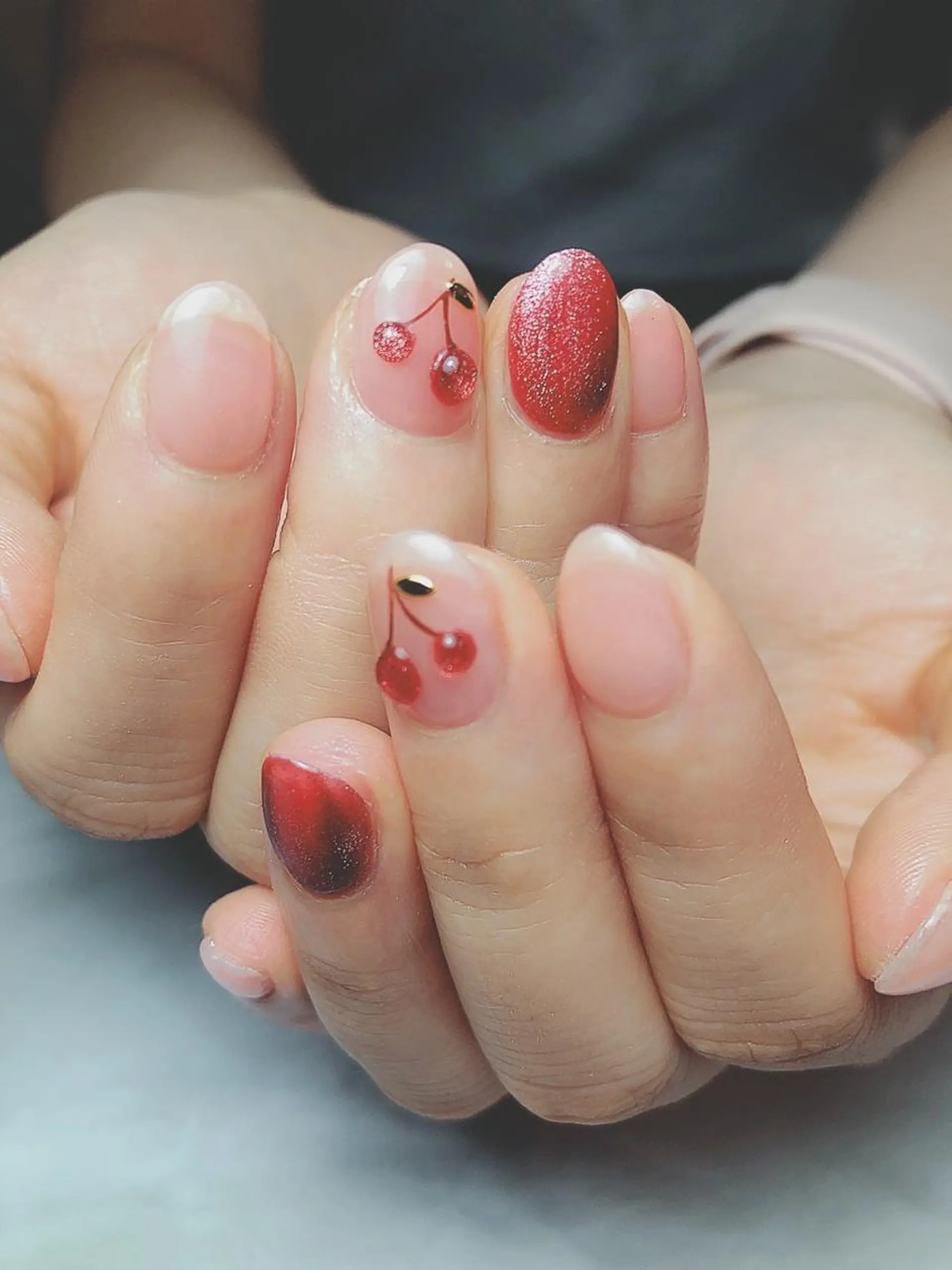 ネイル アートネイル ジェルネイル ニュアンスネイル パラジェル Nailist Honamiのネイルデザイン