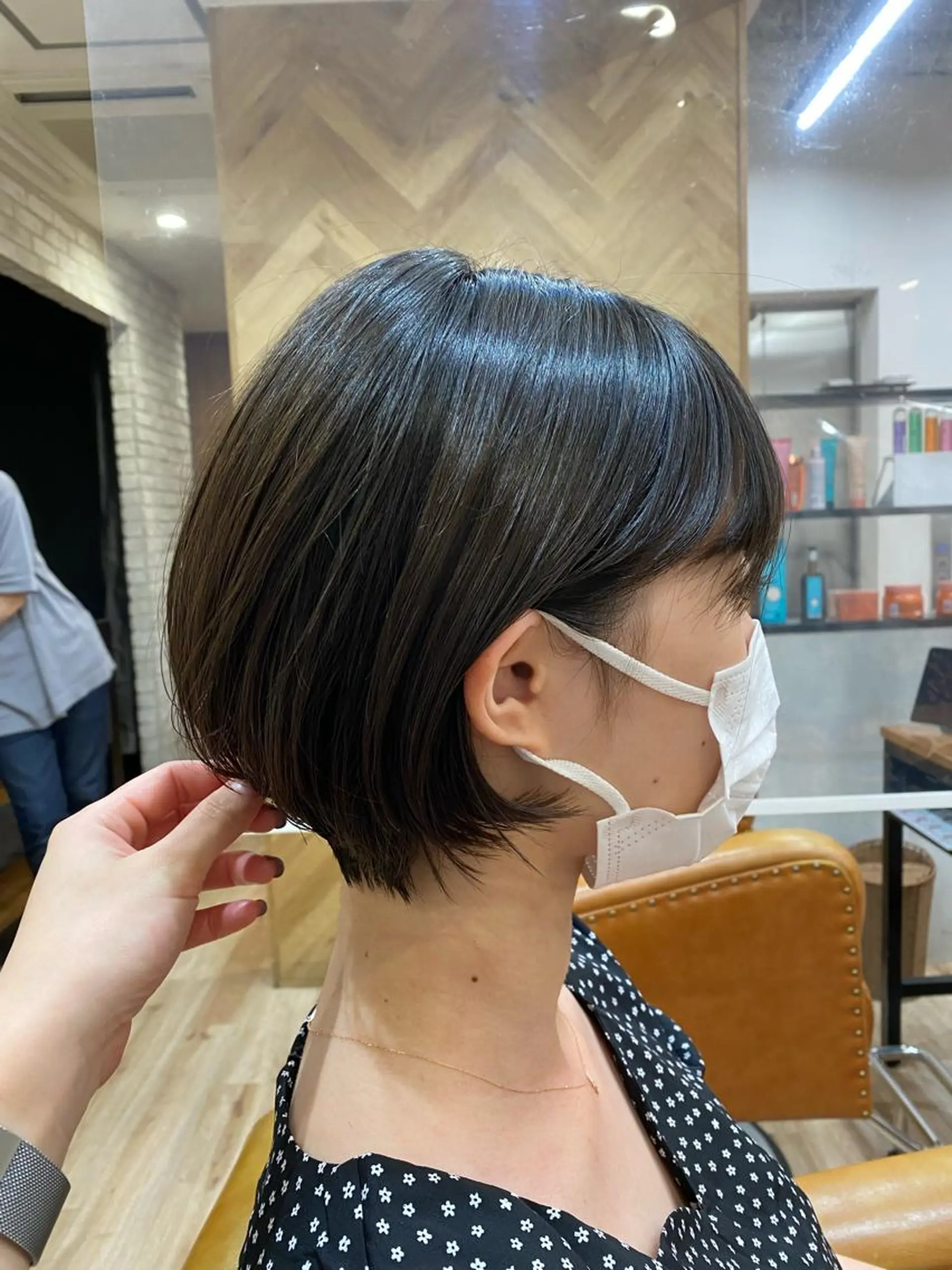 ショート カラー パーマ Riposo.所属・✨艶髪✨ 奈須晴香のヘアスタイル