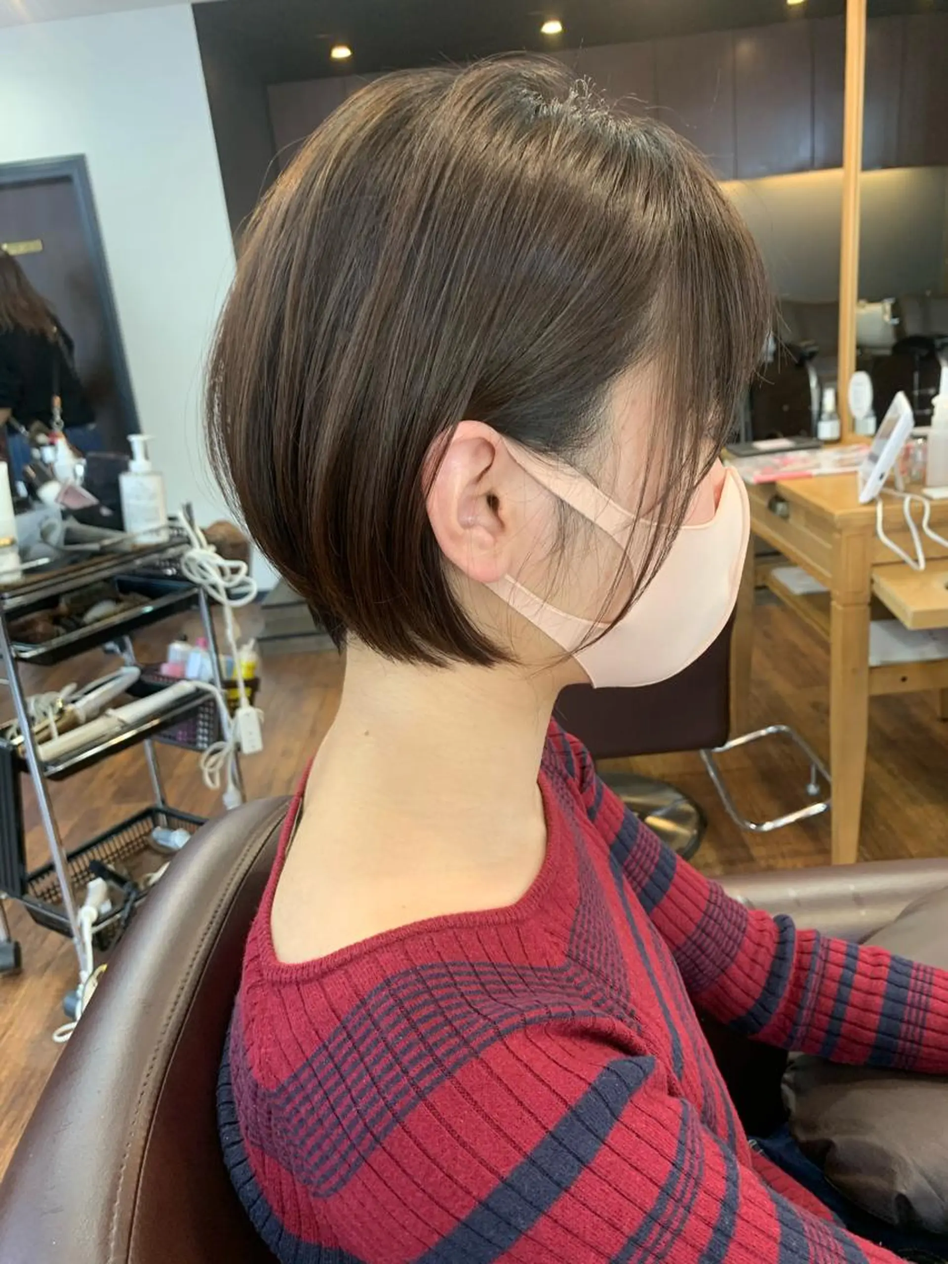 ショート カラー 縮毛矯正/ショート/ レイヤー/畑中正敏のヘアスタイル