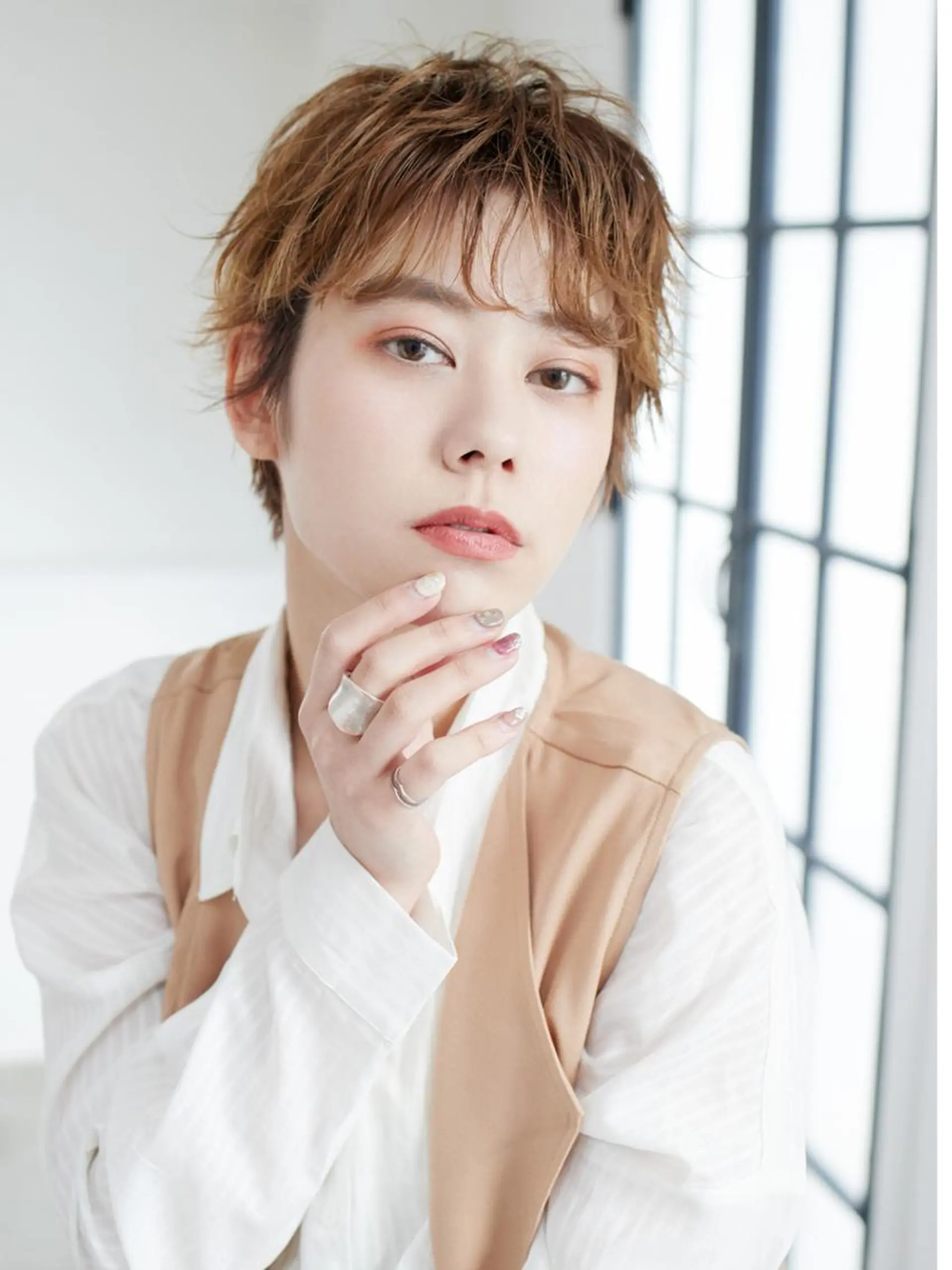 ショート カラー ショートヘア カット ヘアカラー トリートメント 戸村 世奈のヘアスタイル