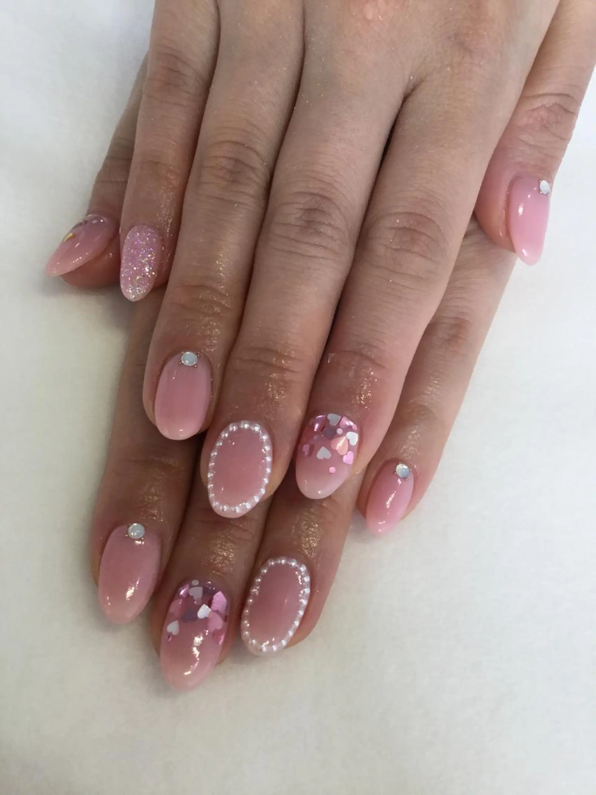 ネイル ハンドネイル 💎🐰 saki. m 🐰💎のネイルデザイン