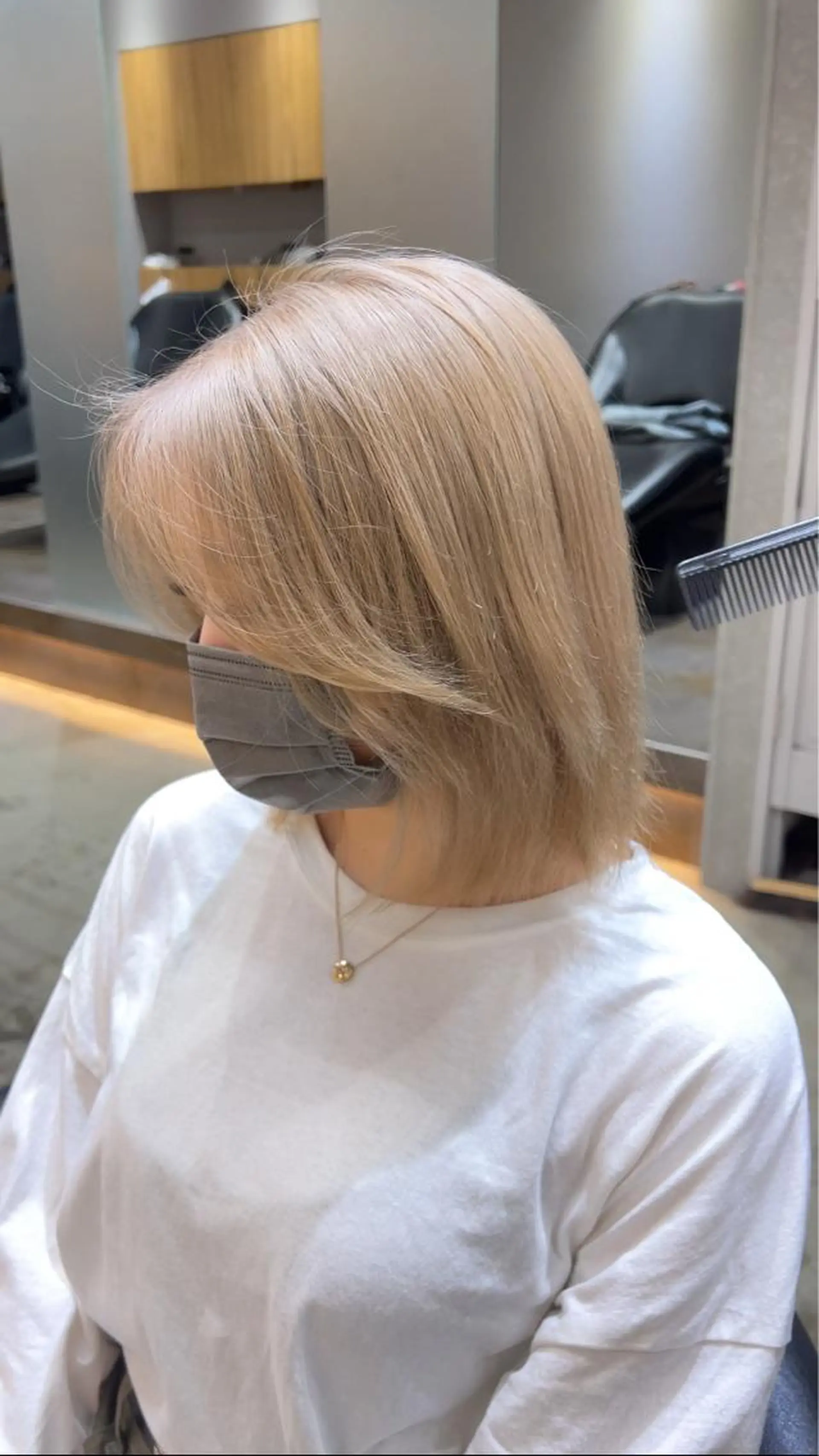 ミディアム カット ヘアカラー トリートメント ダブルカラー /垣尾颯大のヘアスタイル