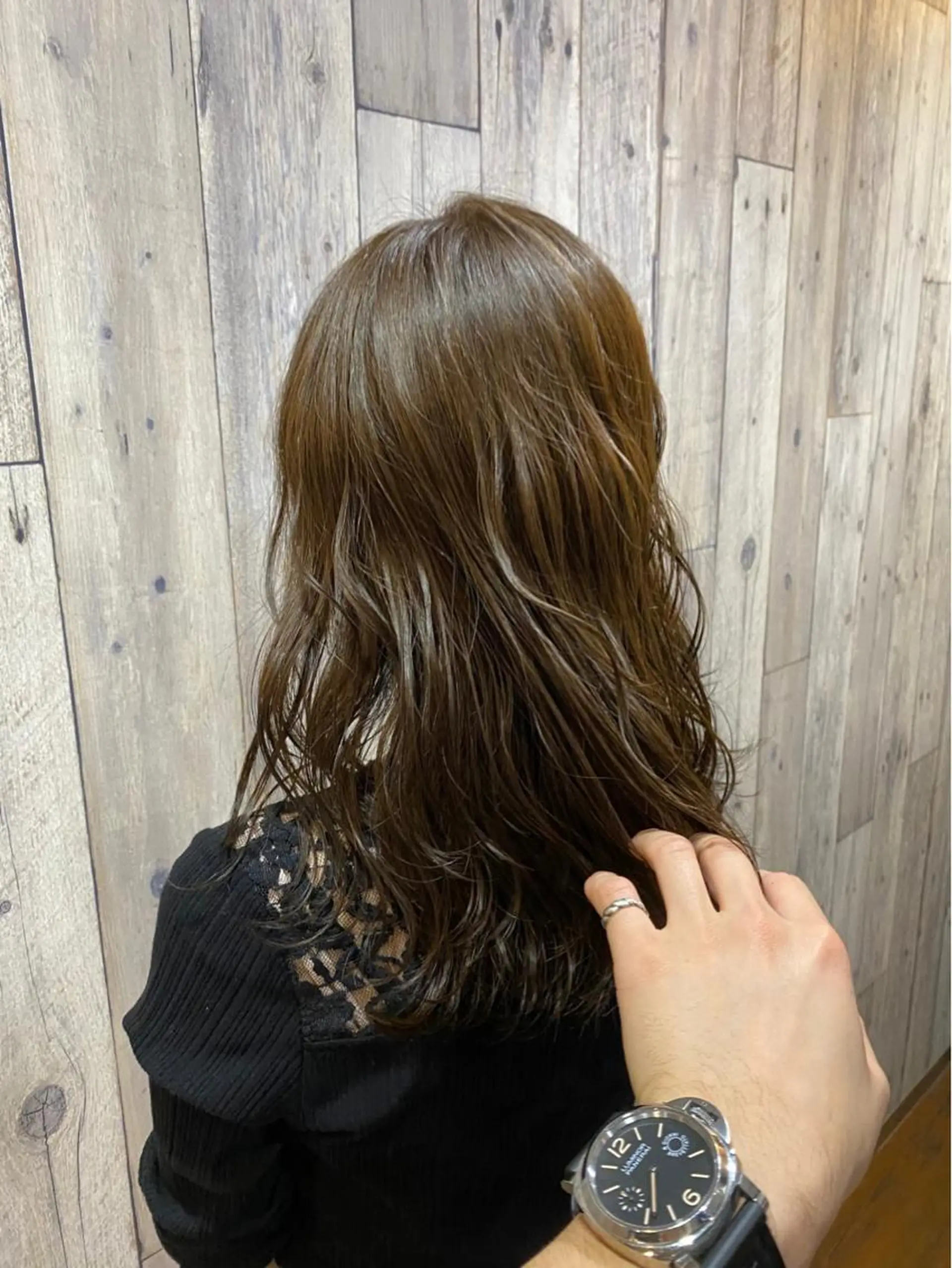 ロング カラー ヘアアレンジ 透明感カラー グレージュ トリートメント DIECESHIBUYA.所属・メンズ似合わせ/ ビジネスヘア/比嘉のヘアスタイル