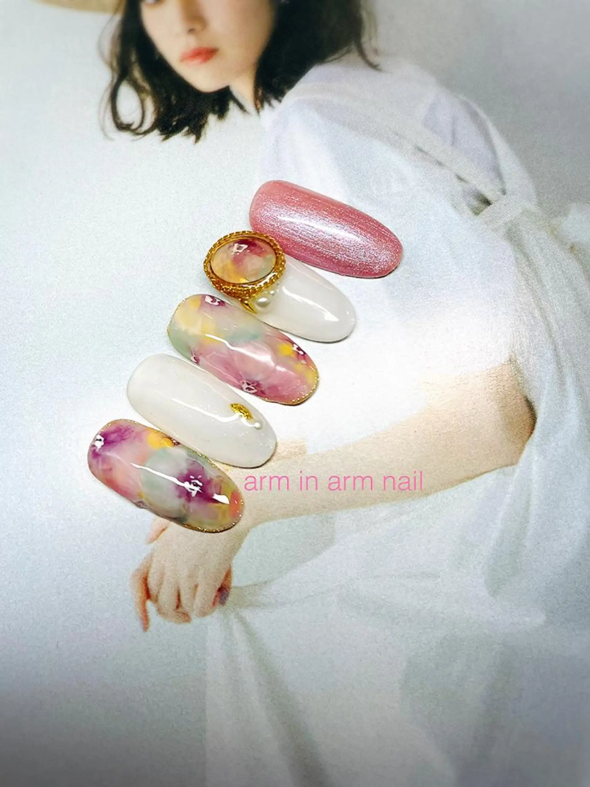 ネイル arm in arm ︎✿Yamamotoのマツエク・マツパデザイン