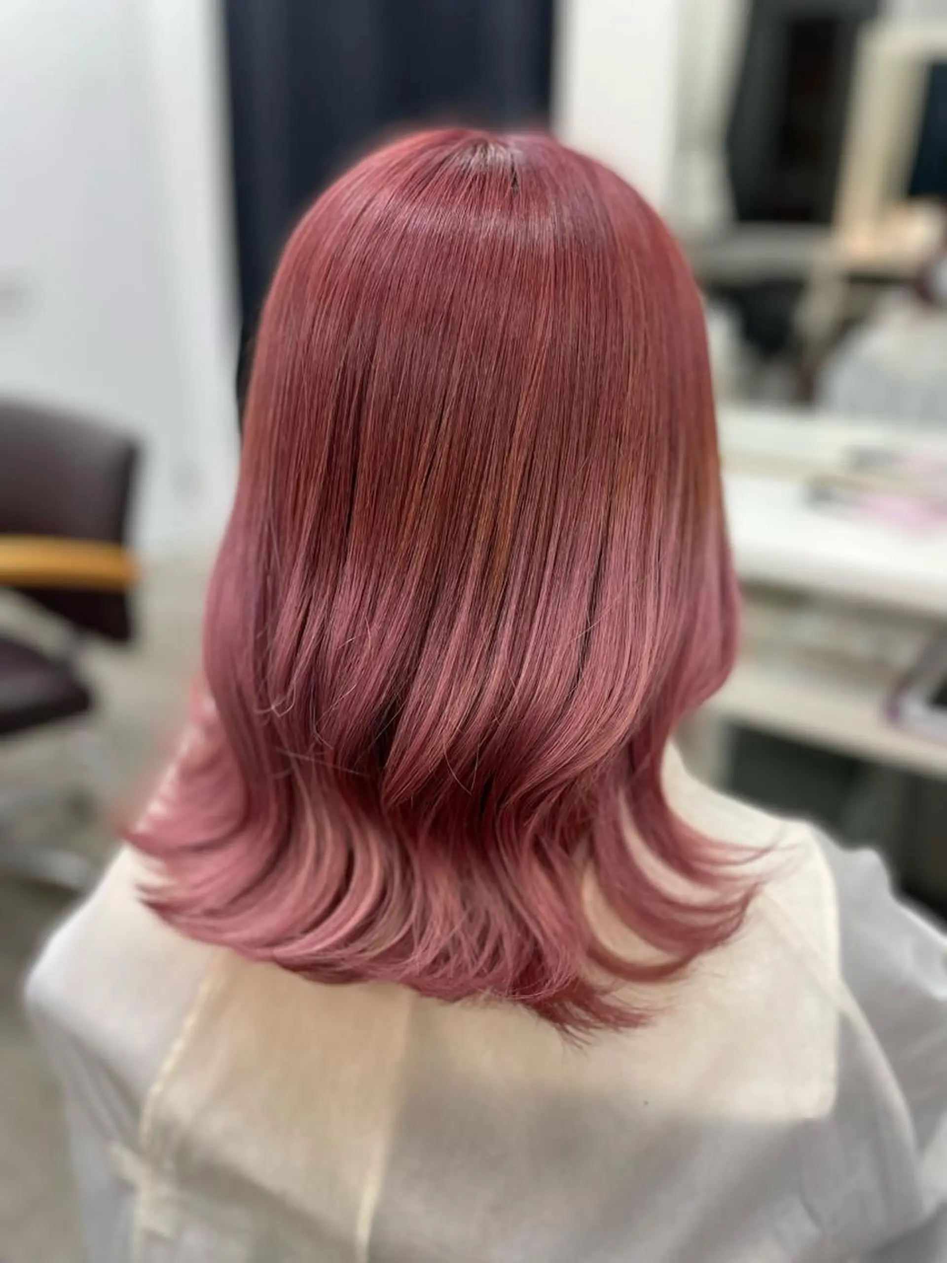 ミディアム カラー ブリーチ ヘアカラー トリートメント ヘアセット 韓国ヘア🤍髪質改善 🇰🇷AKANEのヘアスタイル