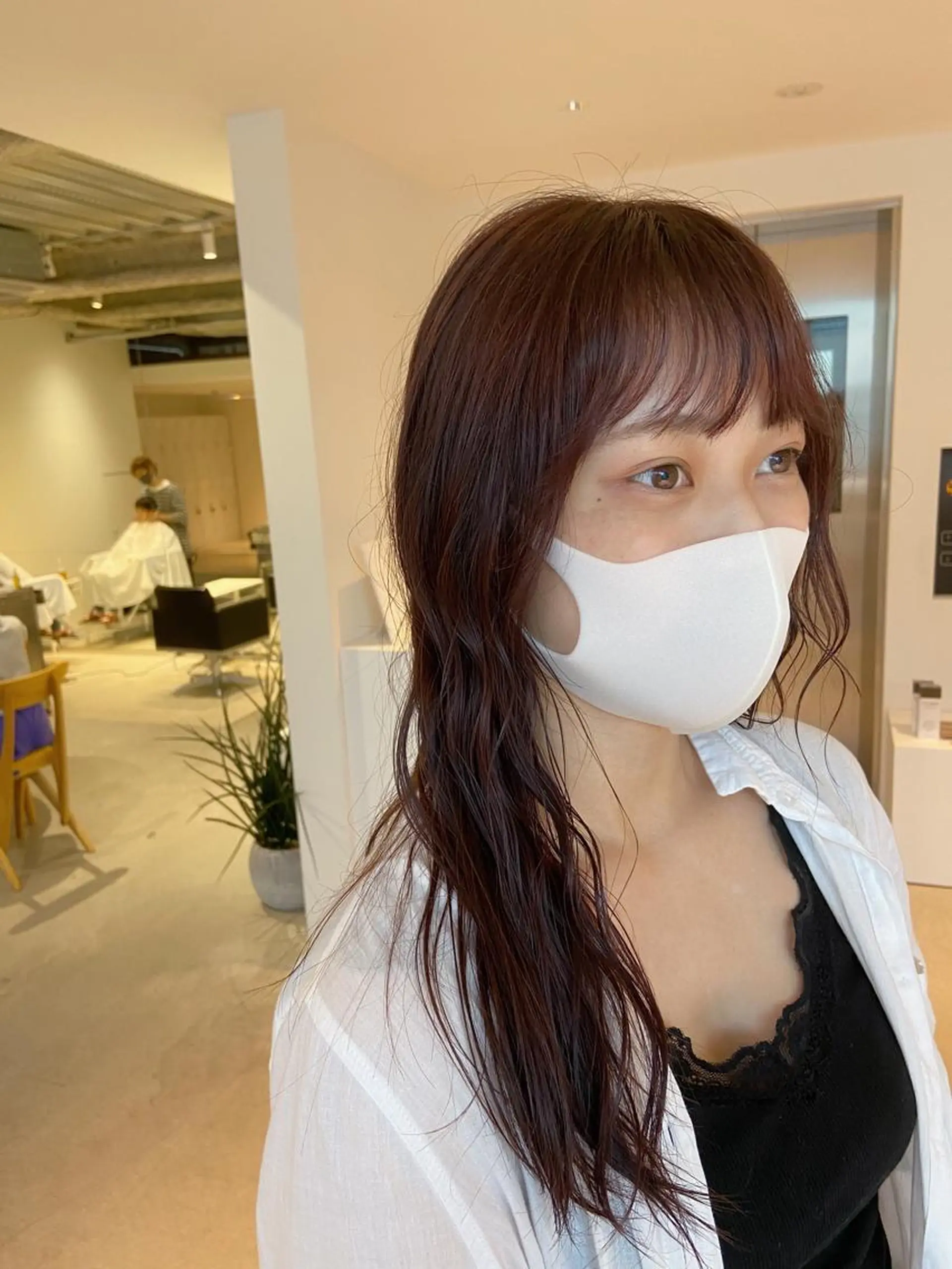 ロング カラー ブリーチ ブリーチなしカラー ピンクカラー STAN WOOD所属・似合わせcut 🔥yutakaのヘアスタイル