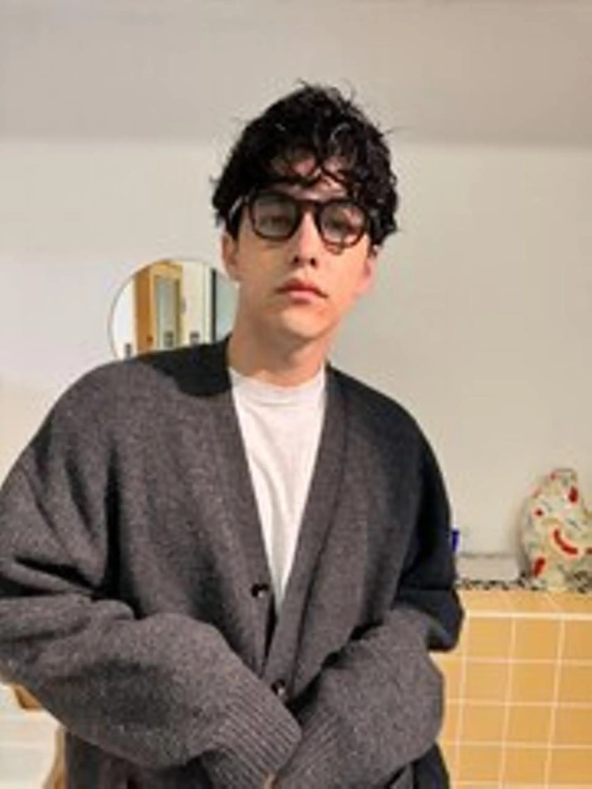 パーマ メンズ カット パーマ nelke/レイヤー 立川/ブリーチのヘアスタイル