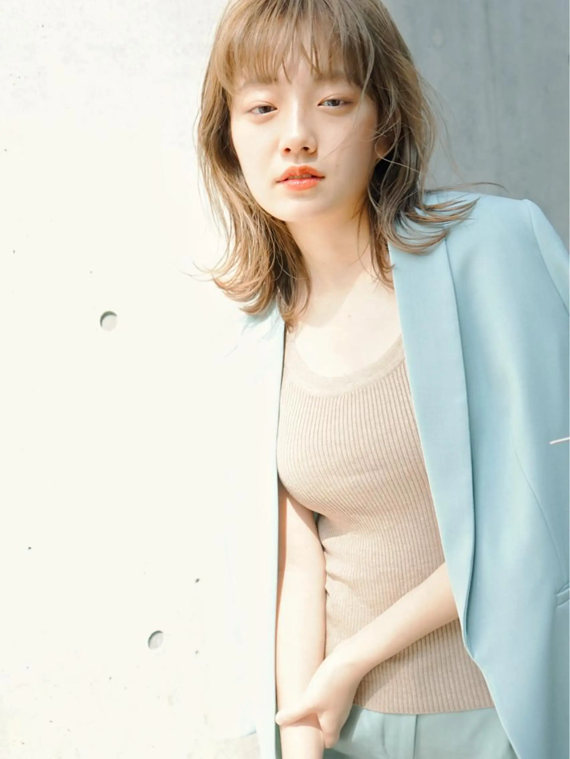 ミディアム カラー ボブ 外ハネヘア 髪質改善×大人可愛い 艶髪🫧ダイトのヘアスタイル