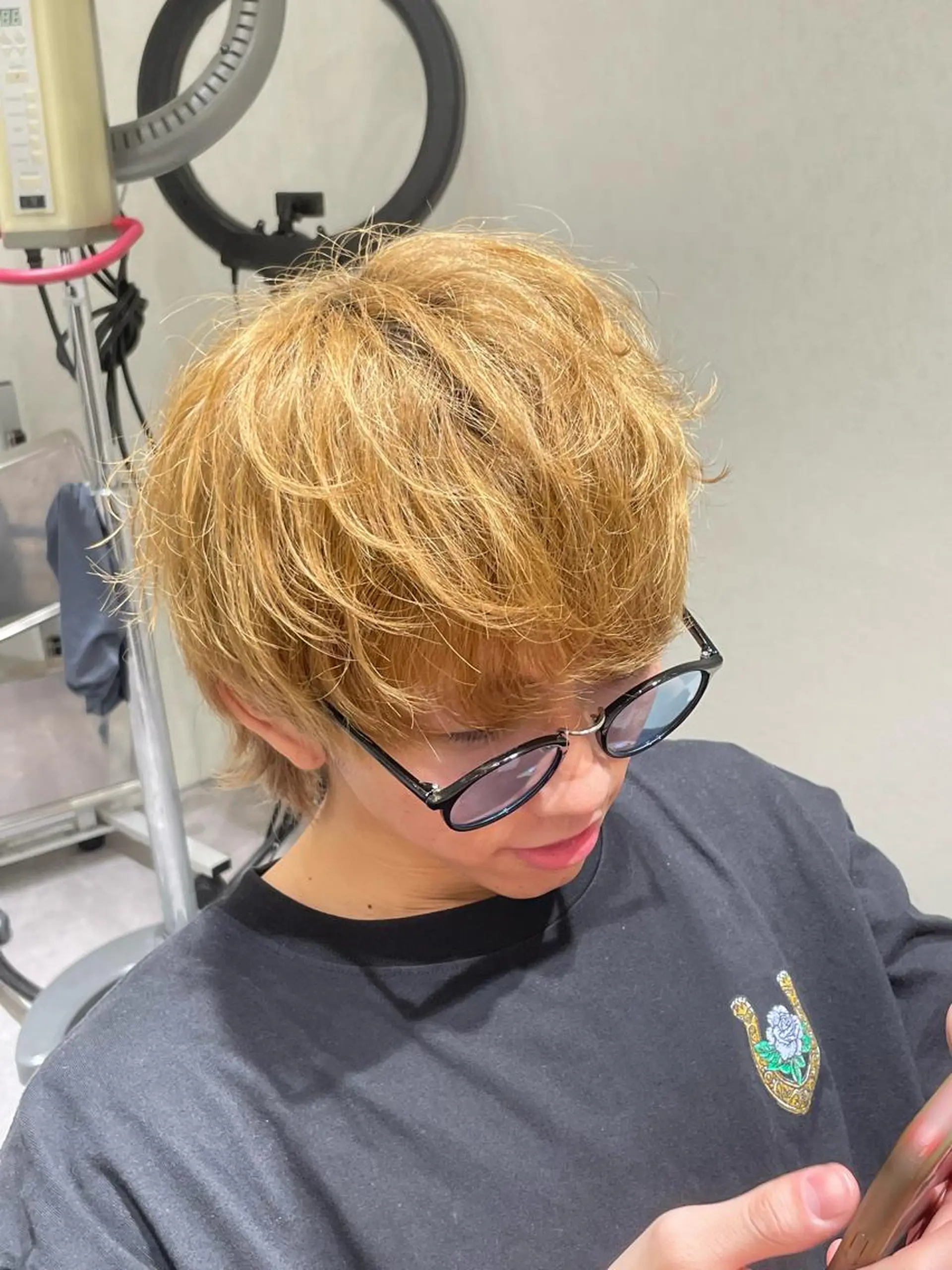 メンズ メンズウルフカット ウルフカット 鈴木 颯のヘアスタイル