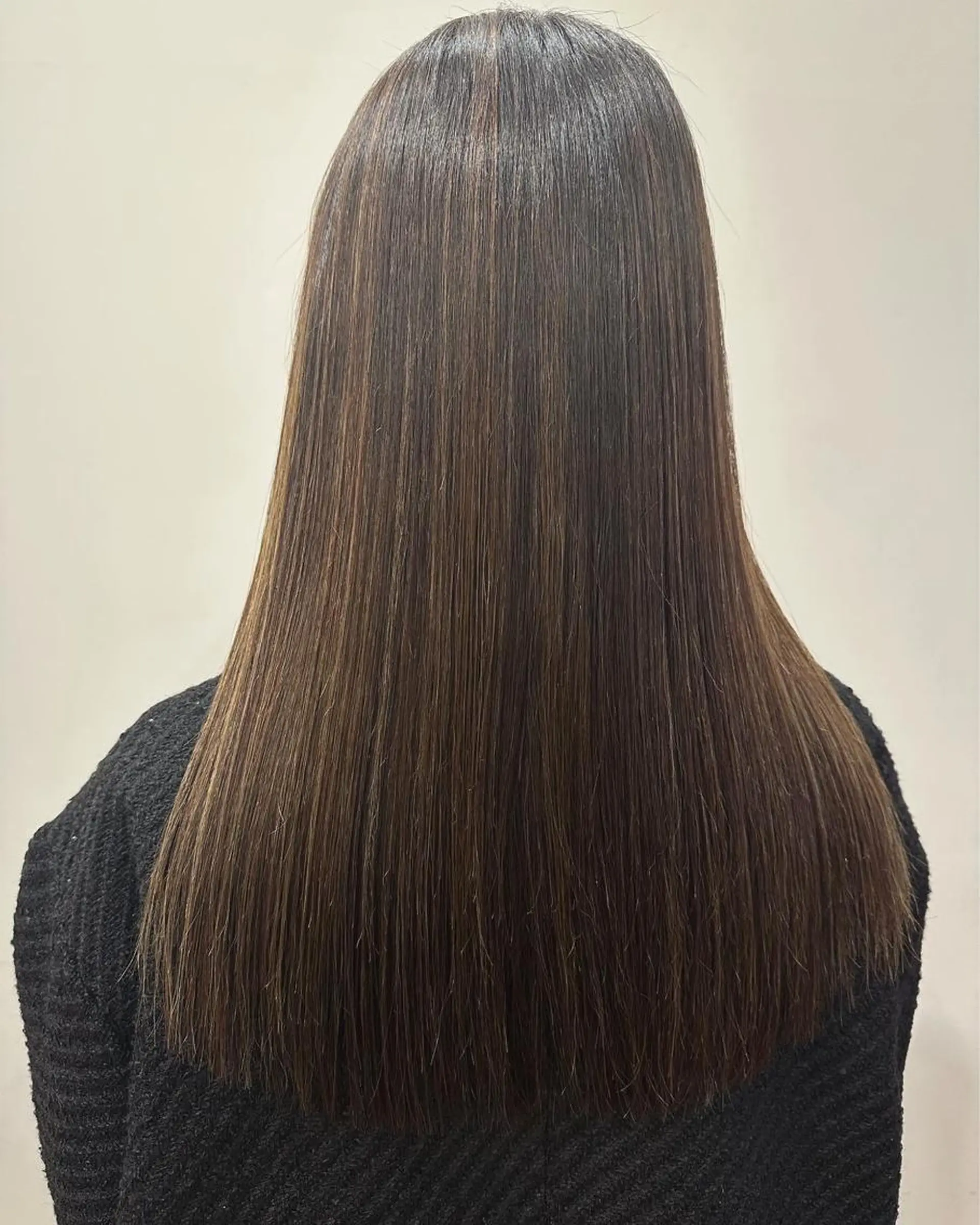 ロング 髪質改善 トリートメント カット 縮毛矯正 トリートメント 多田 彩香のヘアスタイル