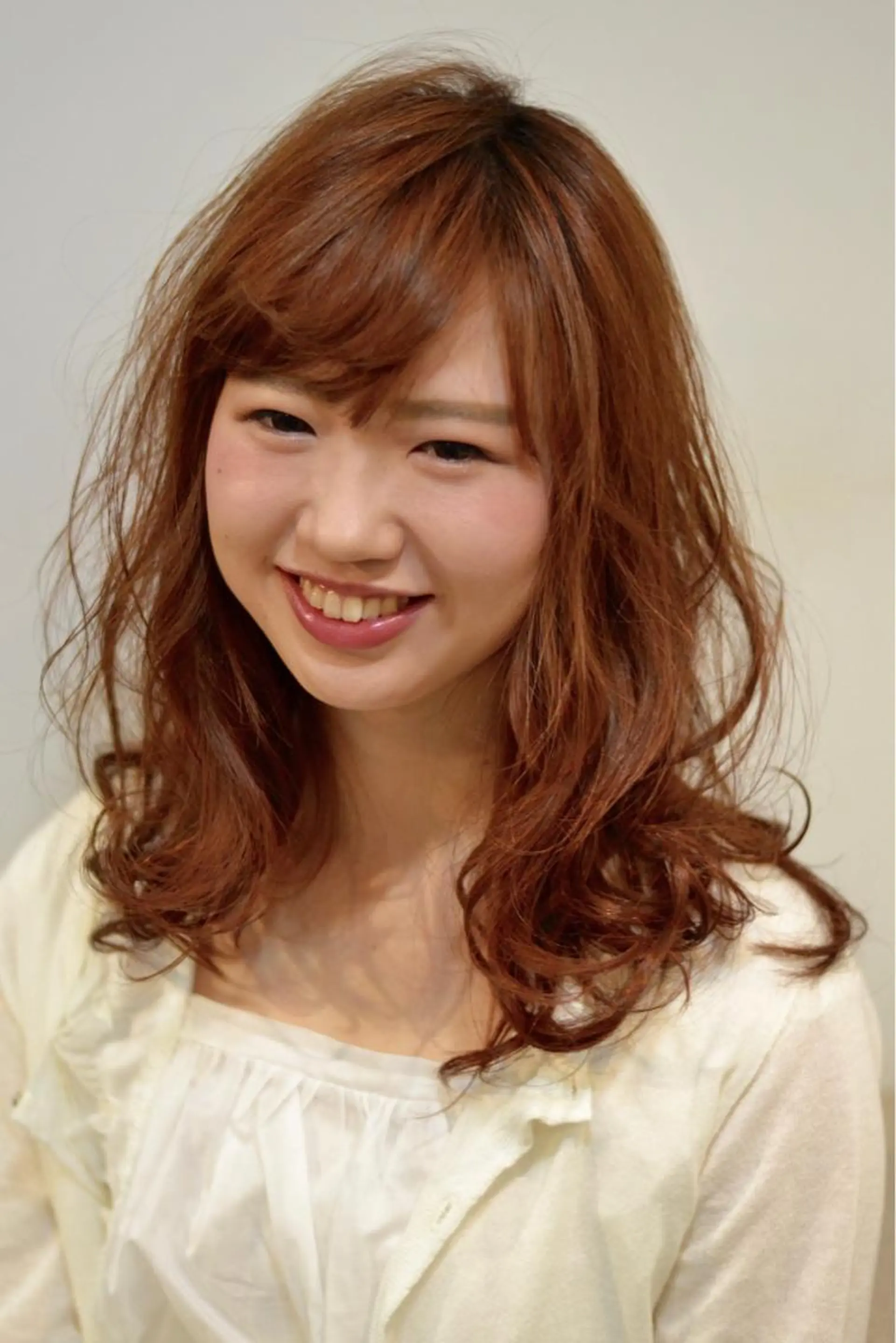 ミディアム セミロング ロング カラー 大木 拓瑞のヘアスタイル