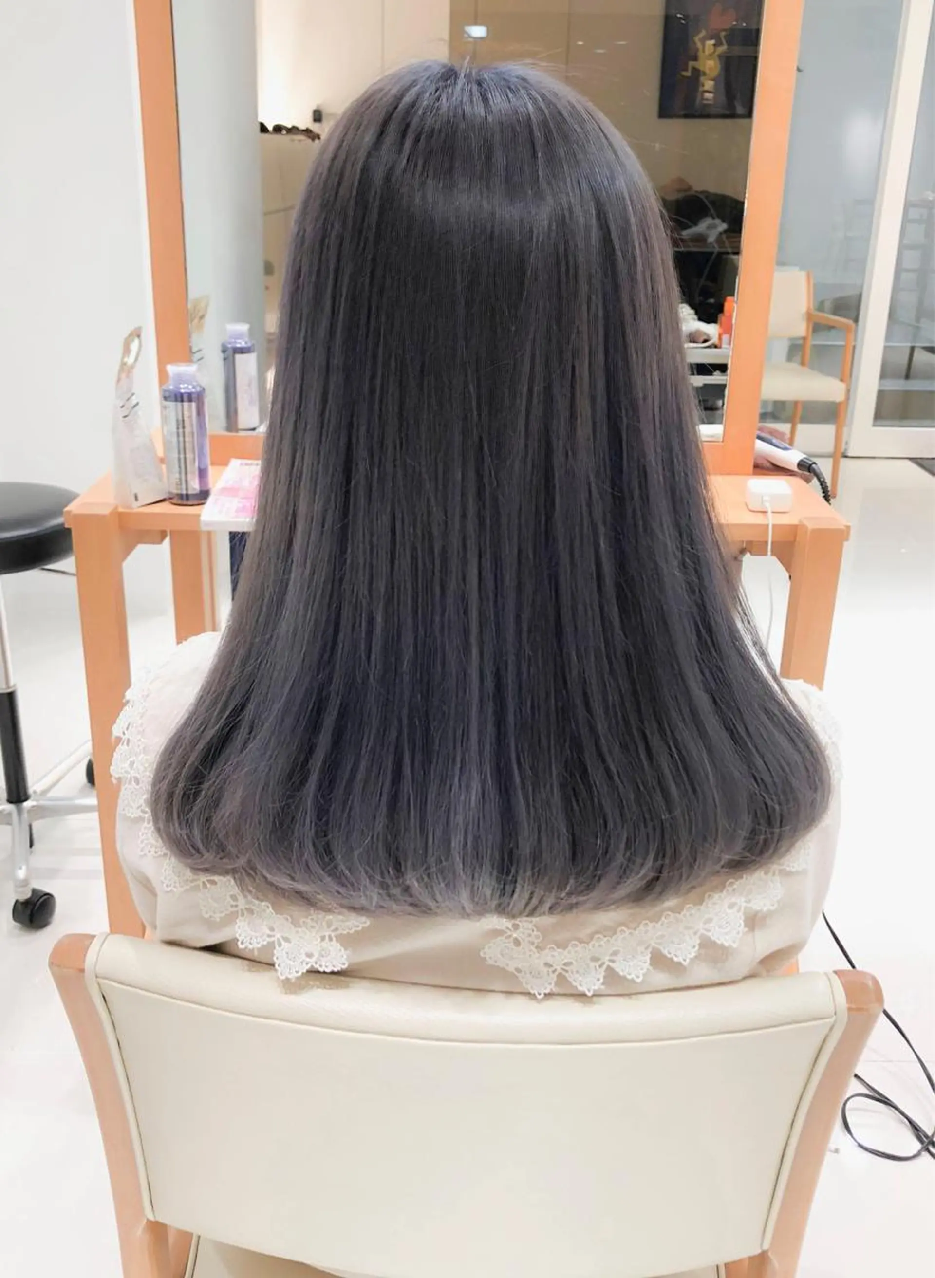 ロング カラー グレージュ Days 透明感カラーのヘアスタイル
