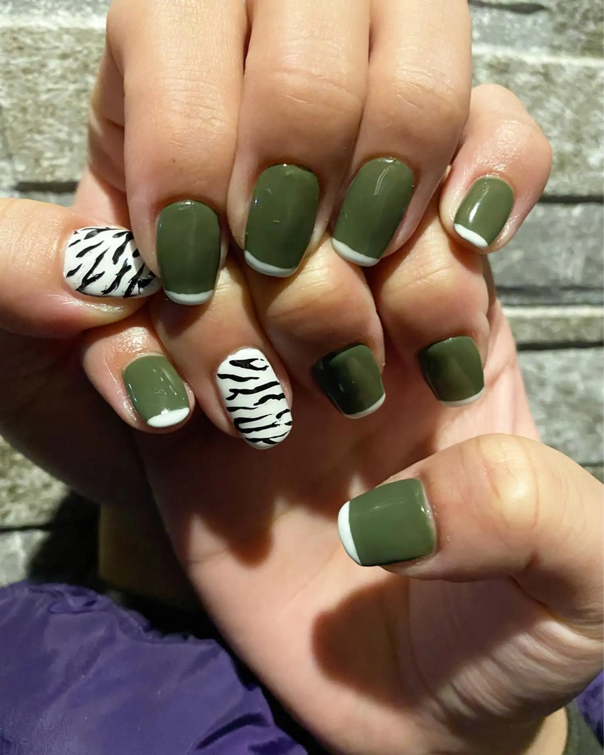 ネイル アニマル柄 自宅サロン FeelFreeのネイルデザイン