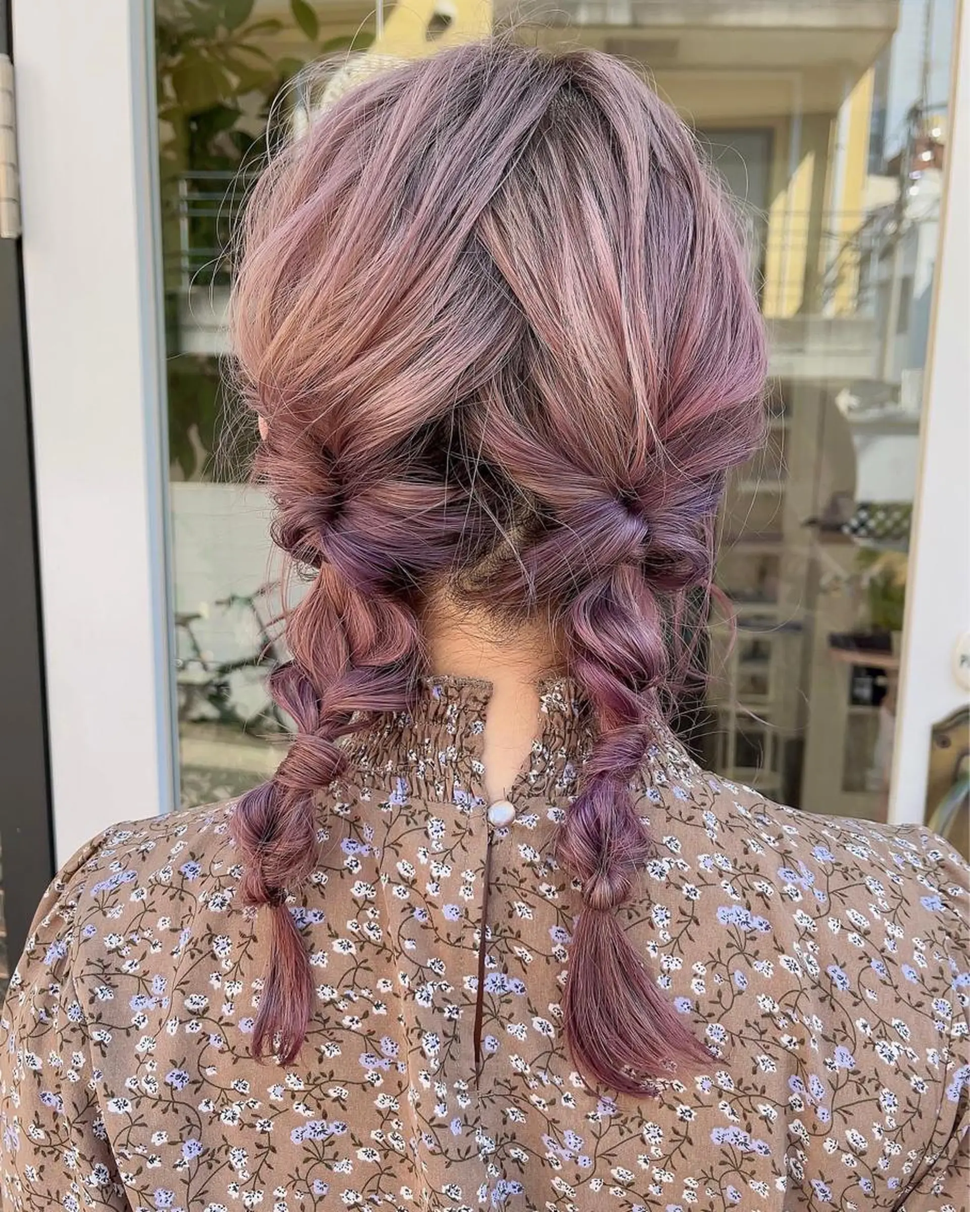 ミディアム 髪質改善カラー☆ ヘアアレンジmiyuのヘアスタイル