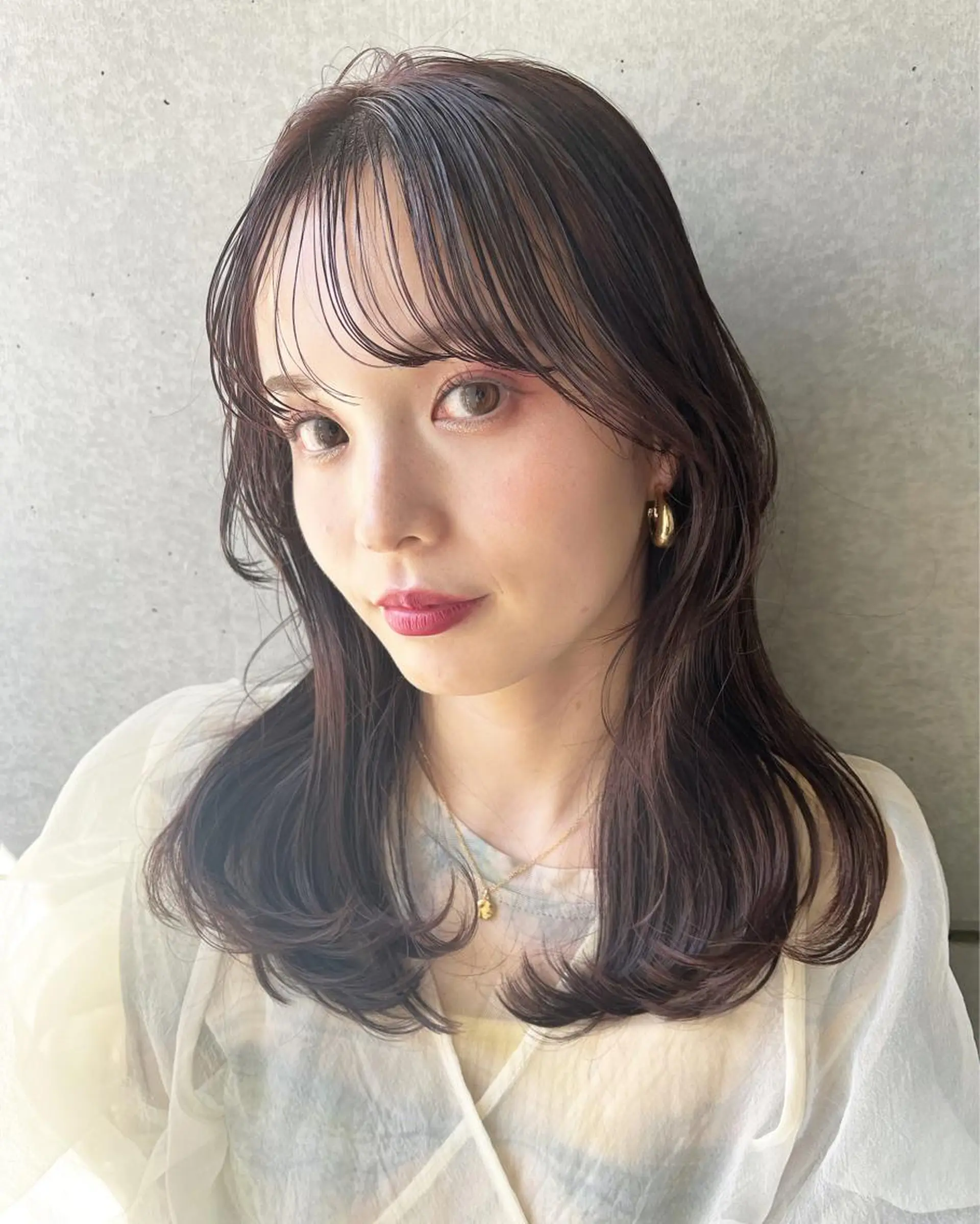 セミロング カラー ヘアアレンジ channel所属・Natsumi ❤︎のヘアスタイル