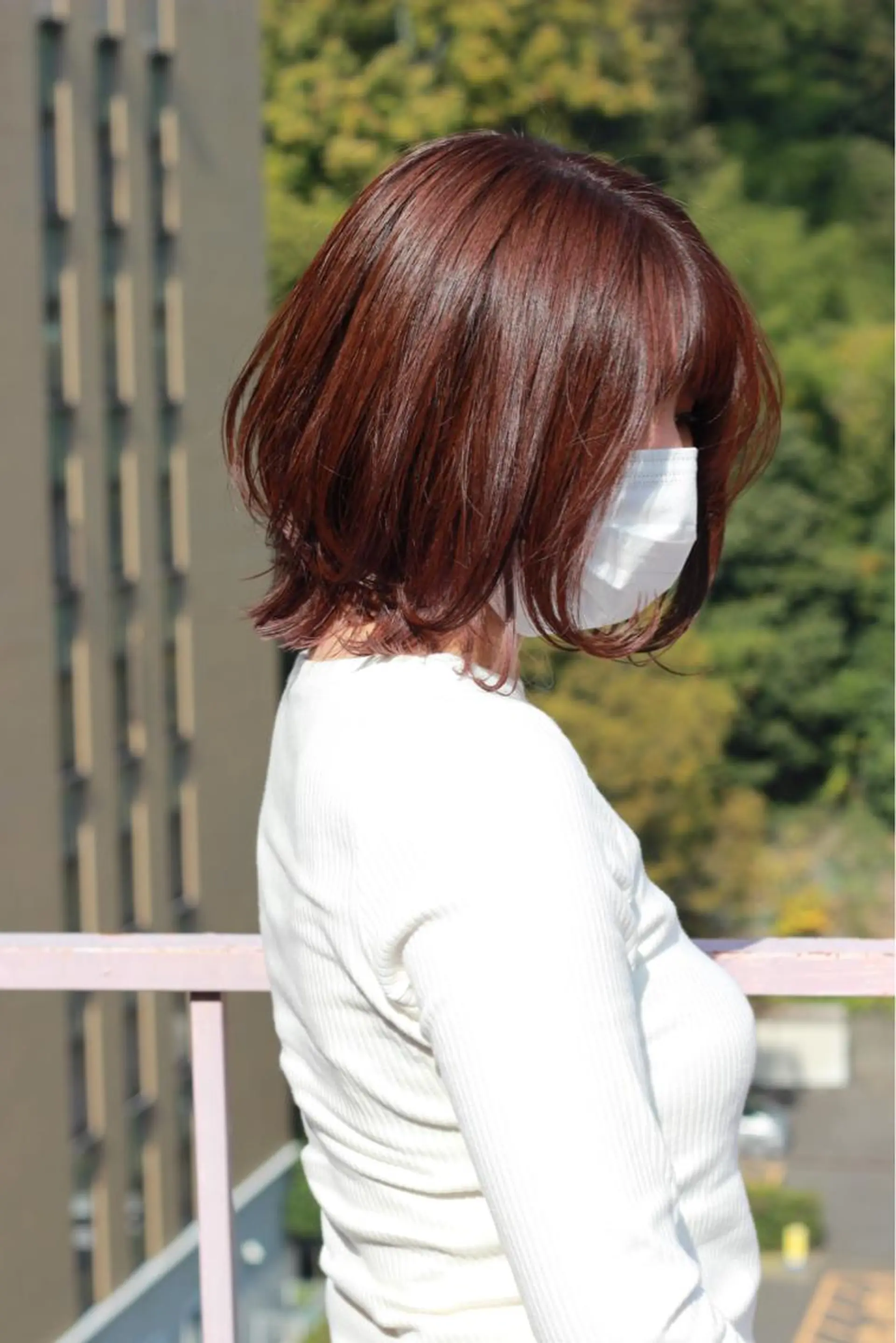 ミディアム カラー ラベンダーカラー ピンクカラー ピンクラベンダー ヘアカラー Viage （ビアージュ）のヘアスタイル