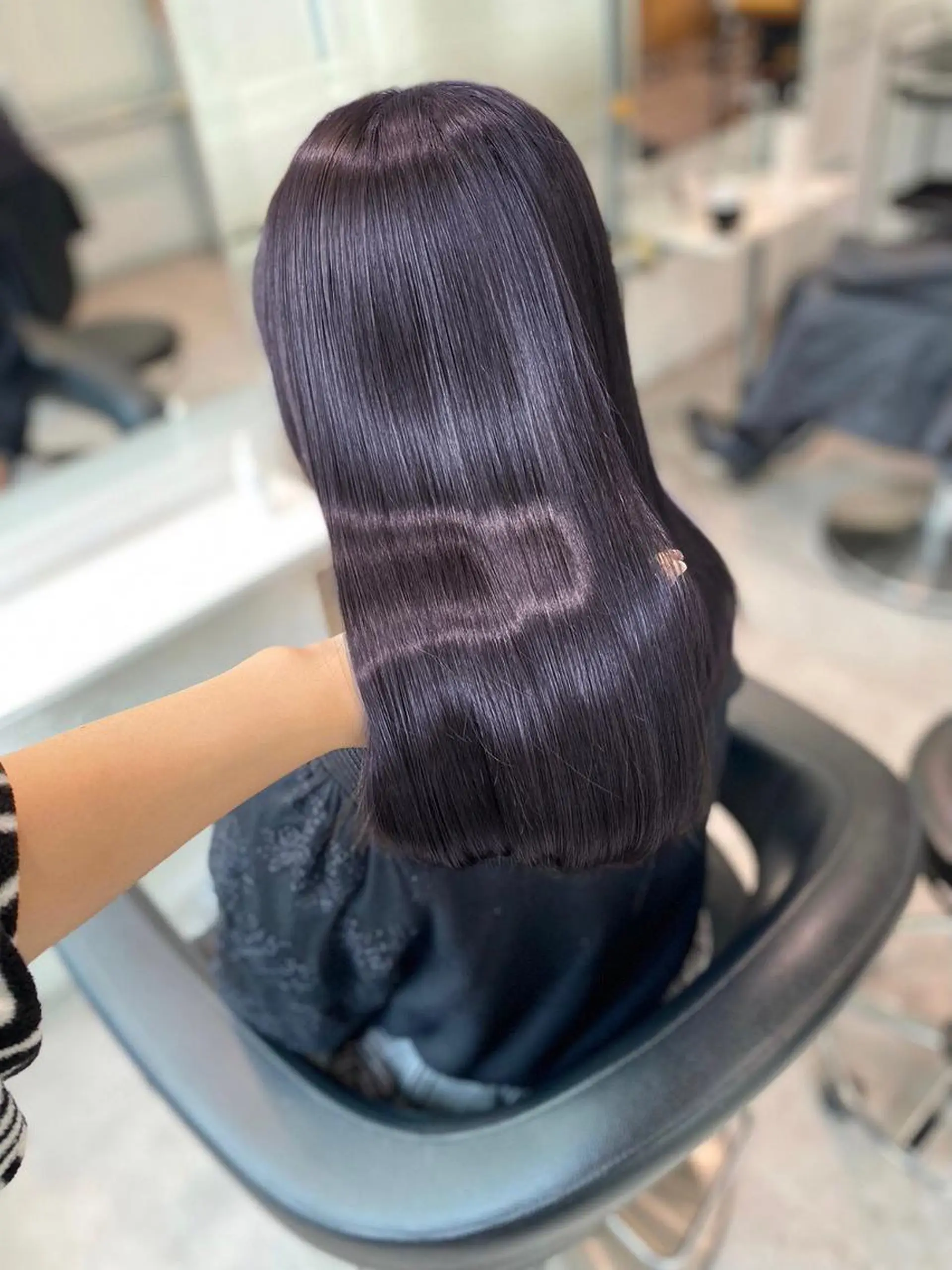 カラー カット ヘアカラー トリートメント ヘアセット 透明感ラベンダー/ レイヤー/表参道のヘアスタイル