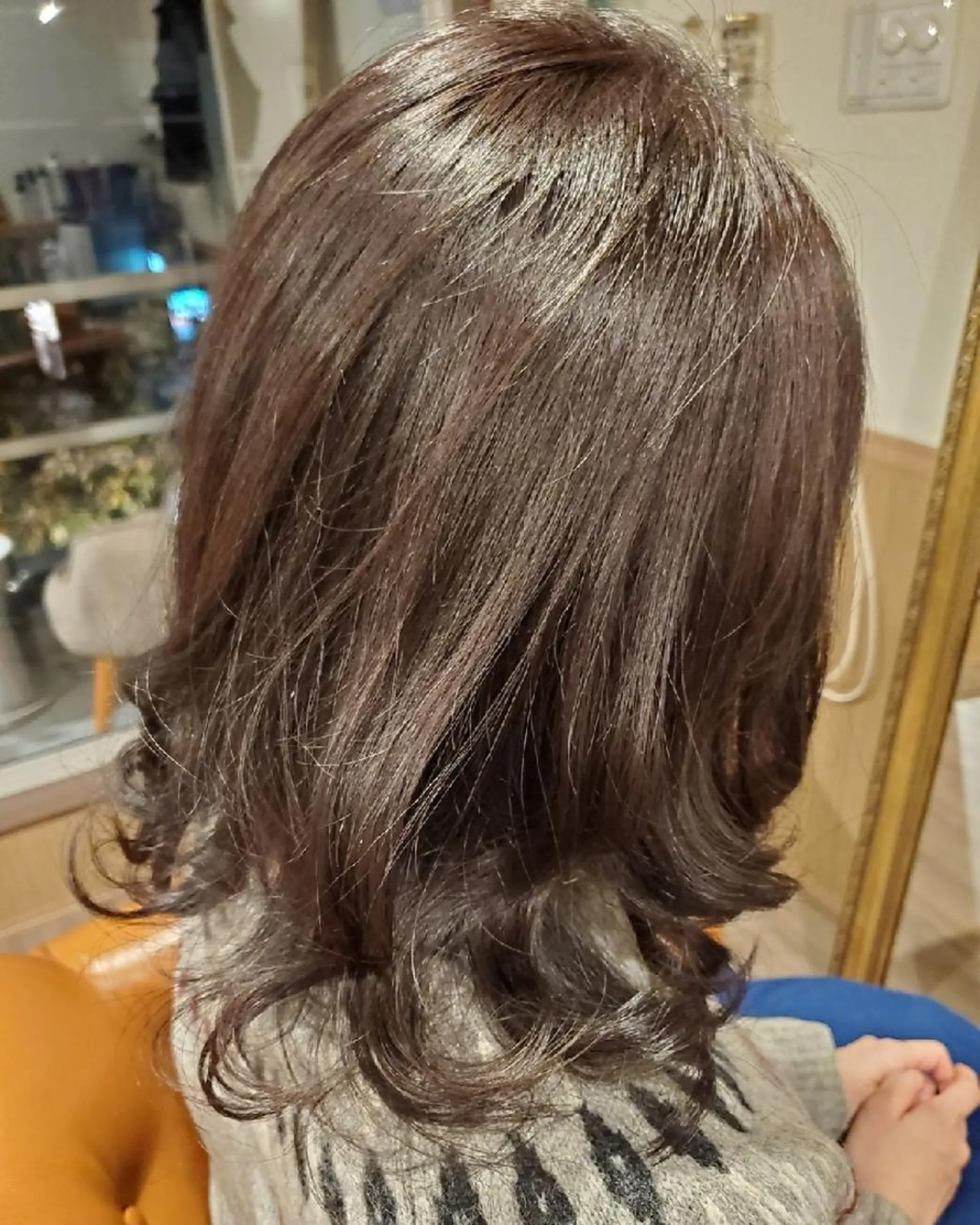 セミロング 外国人風カラー トリートメント カット ヘアカラー トリートメント spa hair  ark 富井直美のヘアスタイル