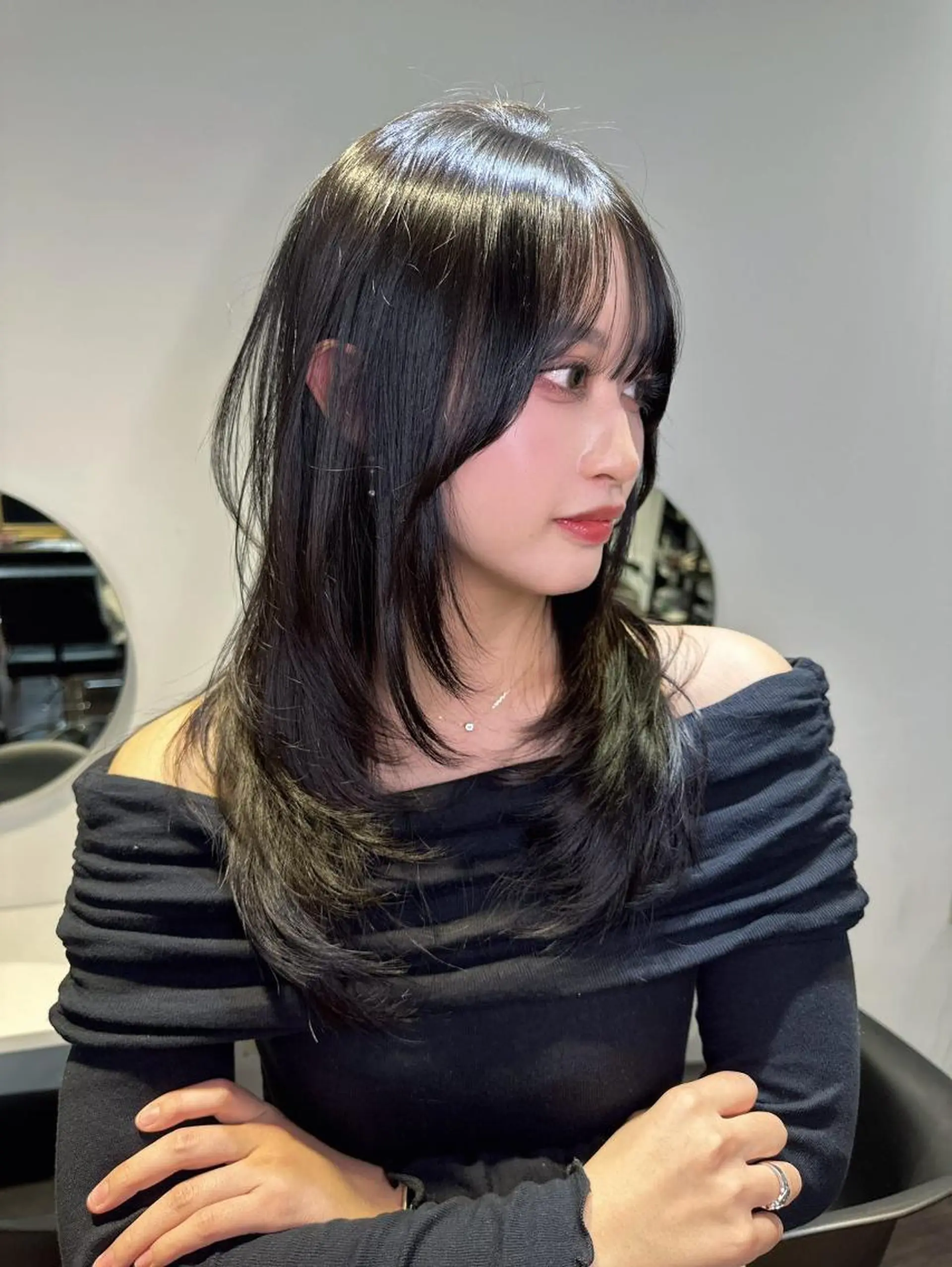 ロング カラー カット ヘアカラー トリートメント ワンホンヘア ケラチン/Kaitoのヘアスタイル