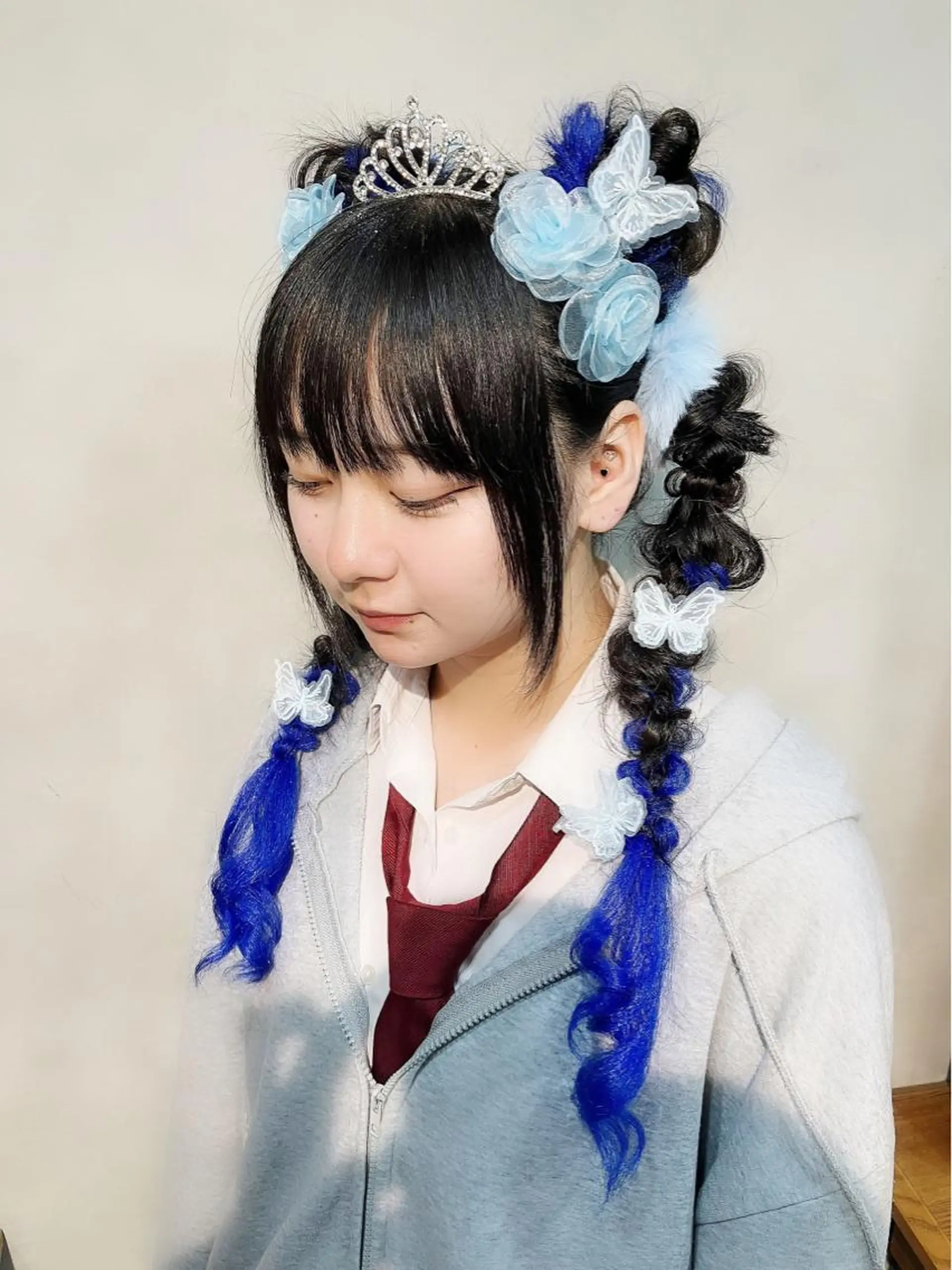 ヘアアレンジ お団子ヘア ツインテール Hair&Make Nahoのマツエク・マツパデザイン