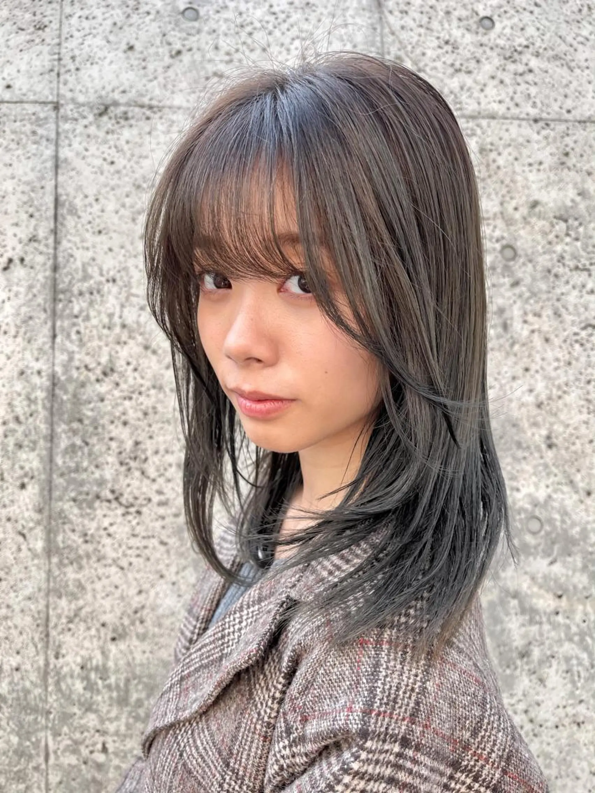 ミディアム 圧倒的美髪ストレート ツダケイタロウのヘアスタイル