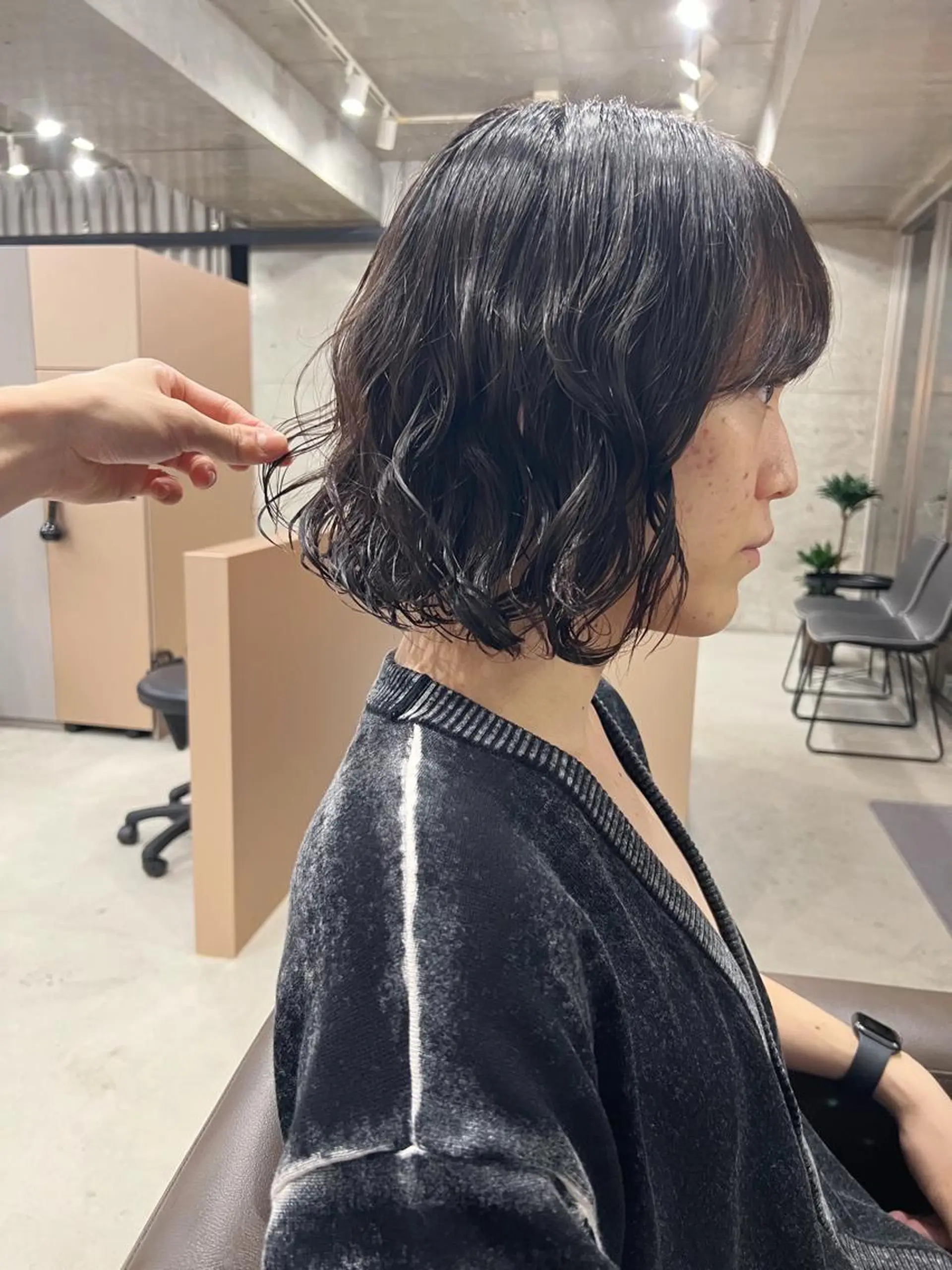 パーマ ボブパーマコテ巻き風 パーマNo1深江秀平のヘアスタイル