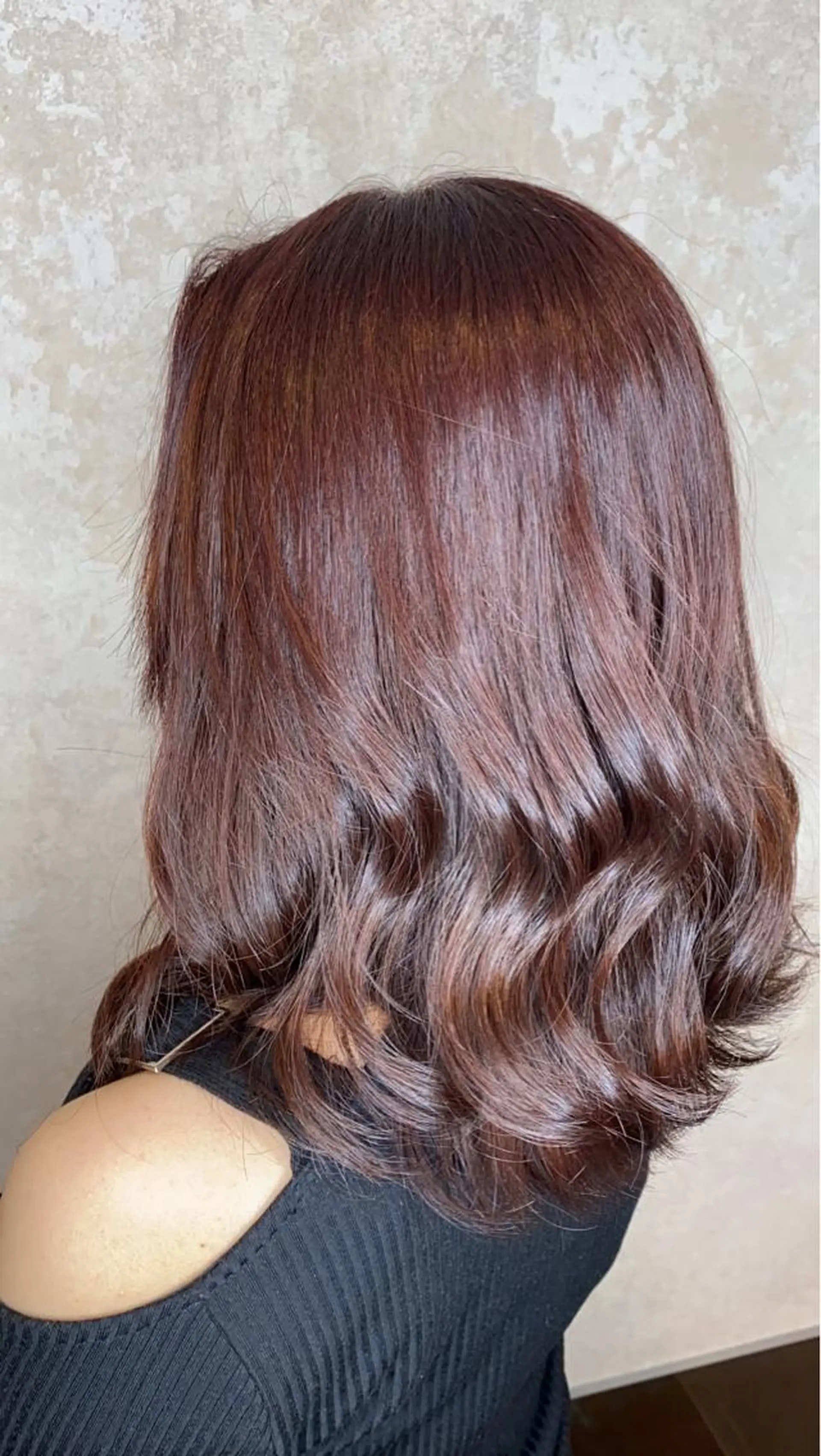 セミロング カラー アッシュ ベージュカラー 黒髪 ブリーチ ケアブリーチ CIEL天六店 三上春のヘアスタイル