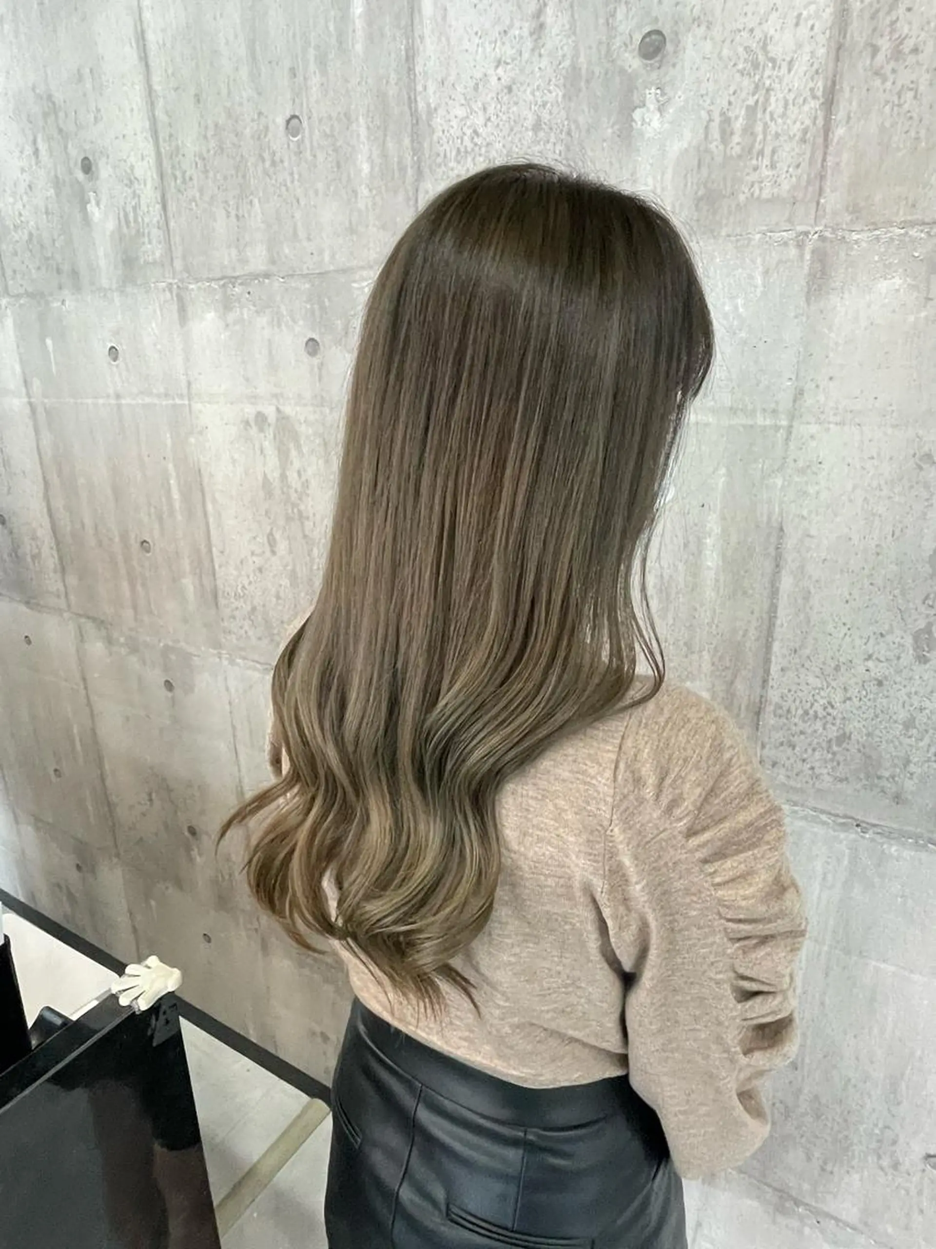 カラー ベージュカラー オリーブベージュ ヘアカラー _WHITE浜松店 もえかのヘアスタイル