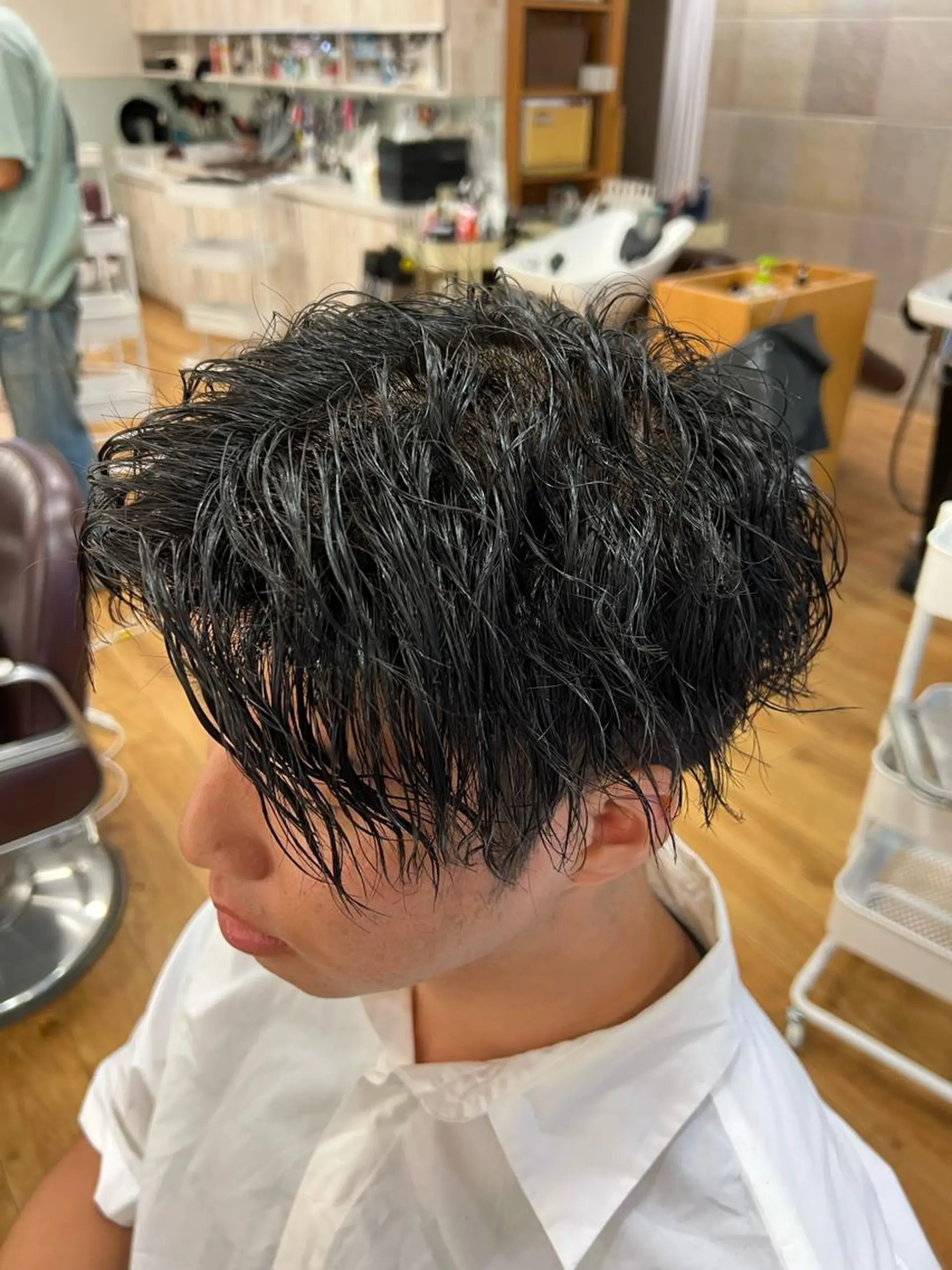 ショート パーマ メンズ カット パーマ 湘南のパーマ職人 🔥清水琉葵🔥のヘアスタイル