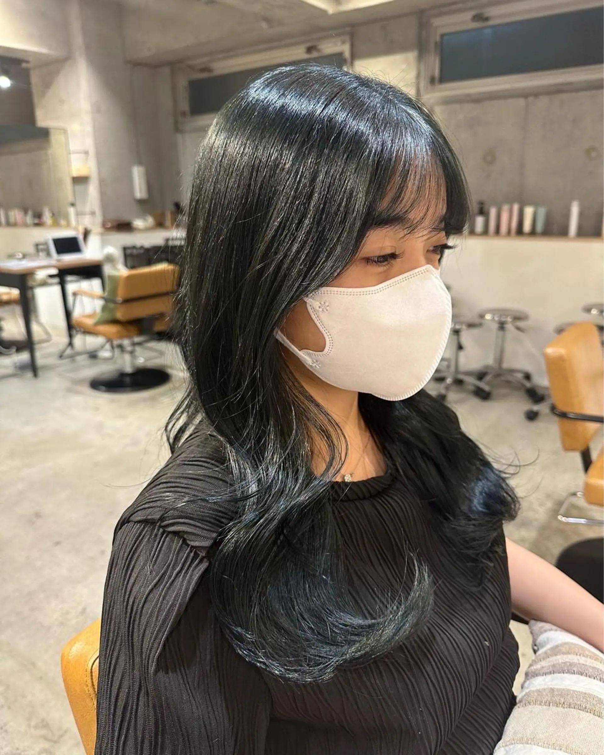 カラー ブルーカラー 透明感カラー 韓国レイヤー・ボブ/ 暖色⭐️優香⭐️のヘアスタイル