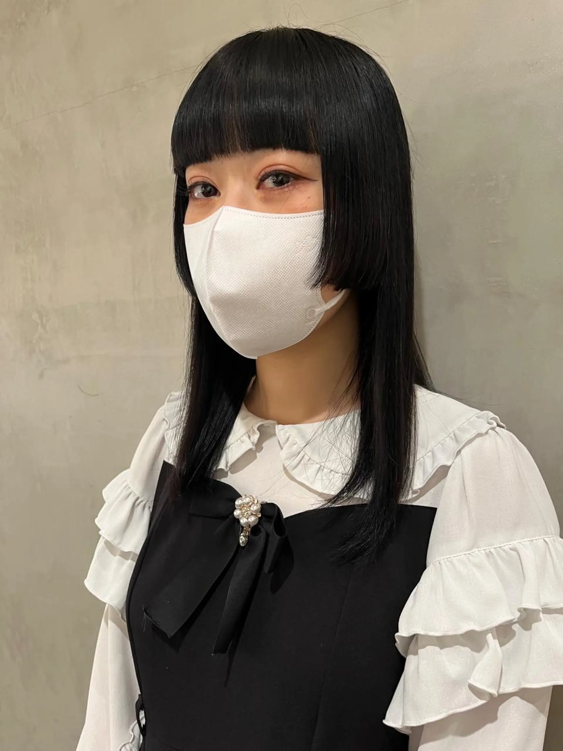 ミディアム 姫カット カット 顔まわり/暖色 可愛い特化🎀ゆうなのヘアスタイル