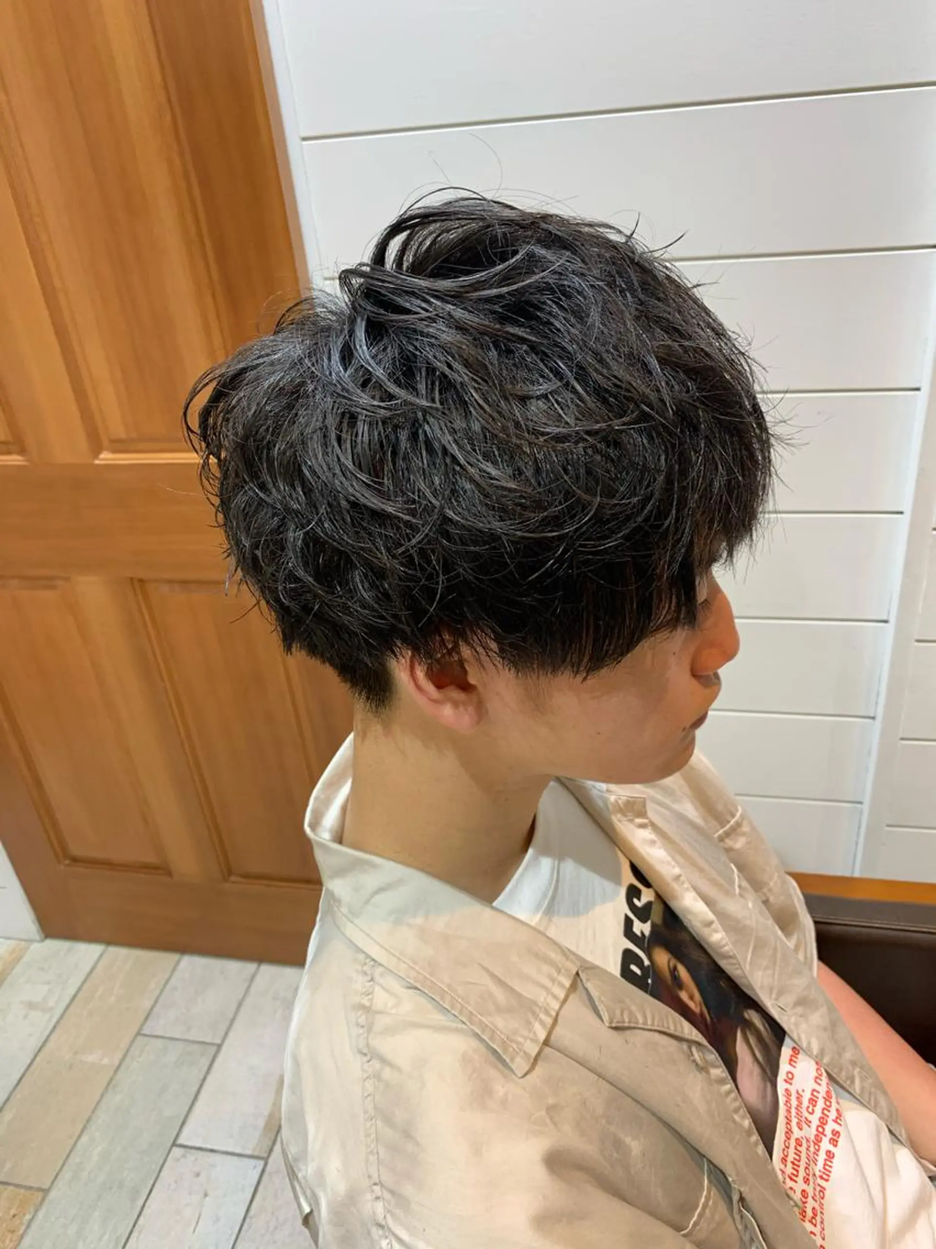 ショート パーマ メンズ メンズパーマ ‪🌿パーマ大好評 メンズヘア🌿ワタルのヘアスタイル