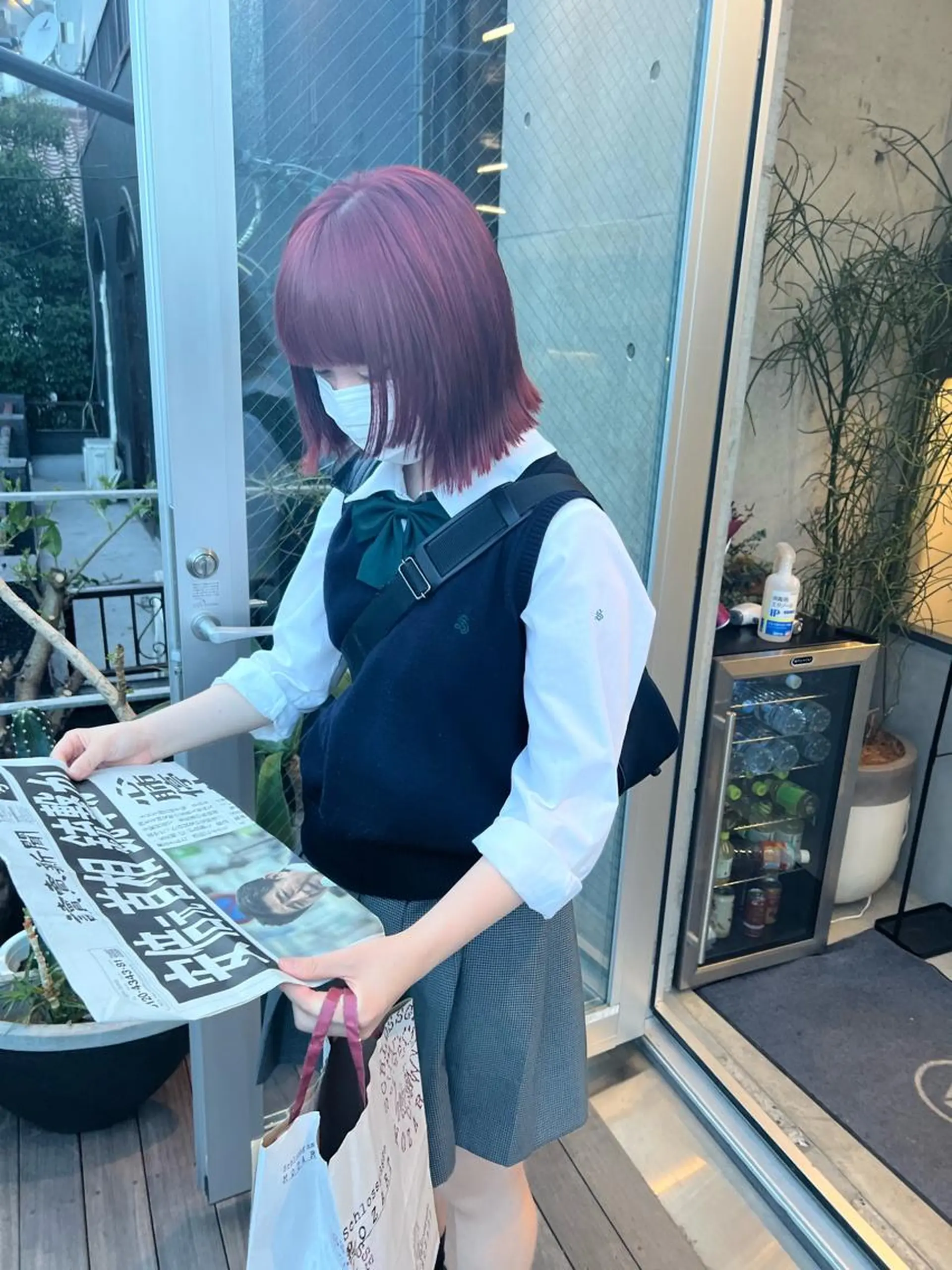 ショート カラー 顔周りカット カット 縮毛矯正 sakoda shunkiのヘアスタイル