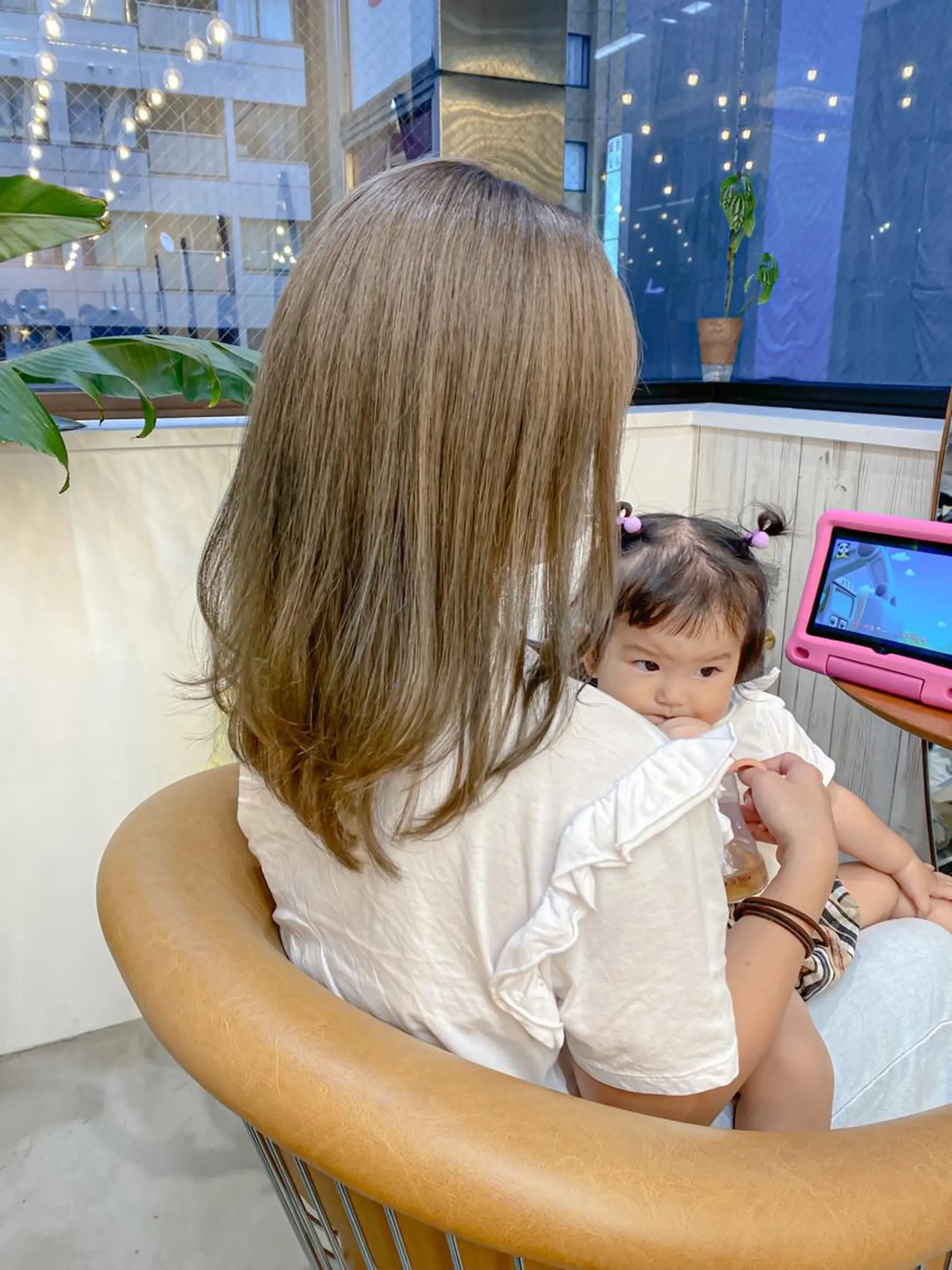 ロング 🩵縮毛矯正/ブリー チ/髪質改善/いつかのヘアスタイル