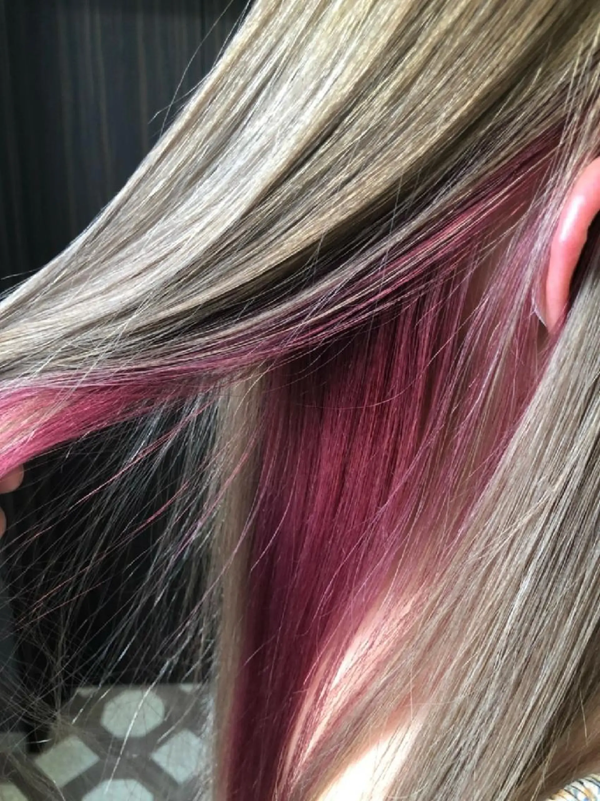 セミロング カラー ヘアアレンジ ヘアカラー トリートメント GiseL 博多 ジゼル　博多のヘアスタイル