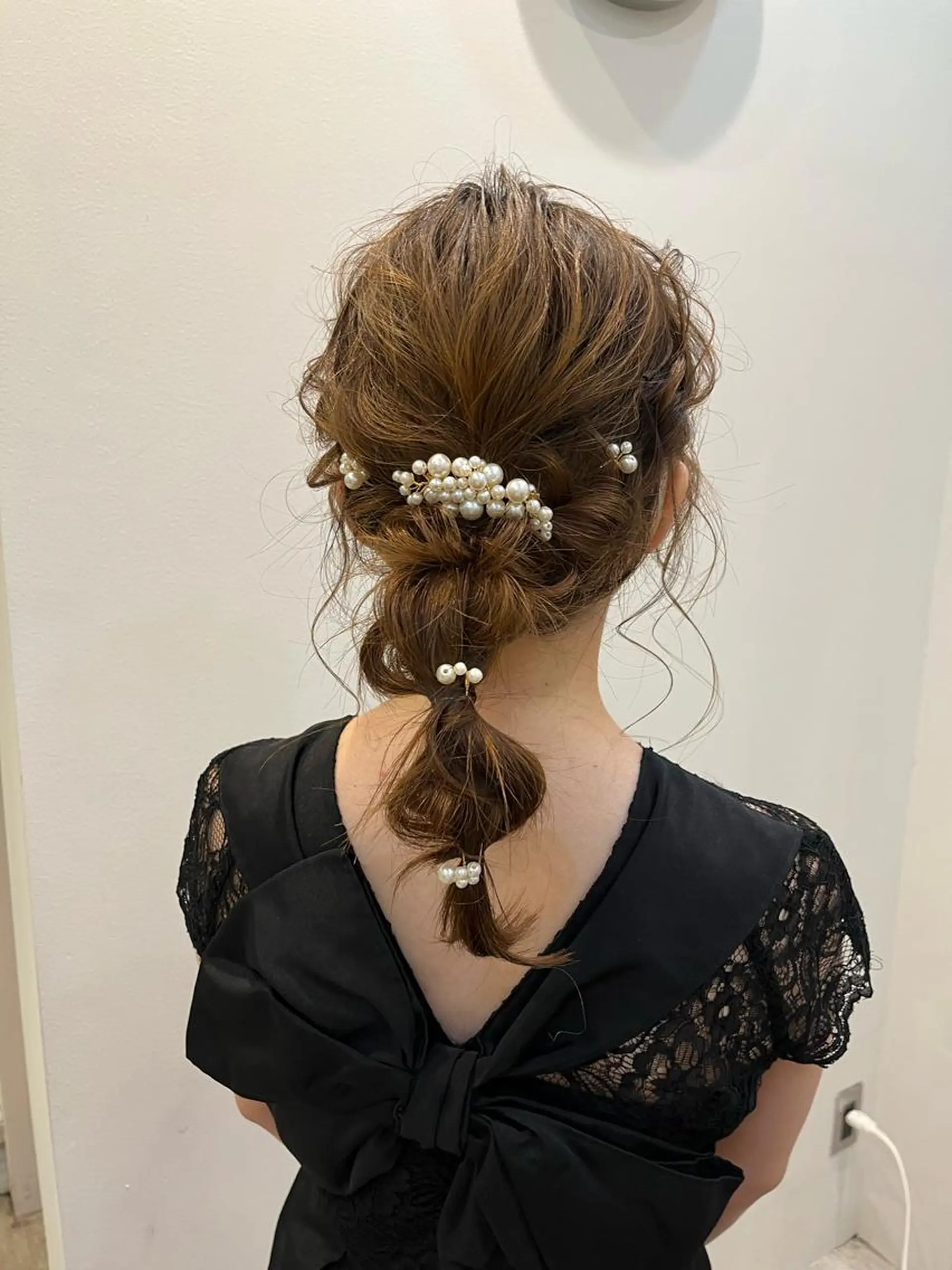 ミディアム ヘアアレンジ メンズ キッズ ネイル マツエク・マツパ アイブロウ 子どものヘアアレンジ 持ち込み HIROKO / 透明感暖色カラー🎀のヘアスタイル