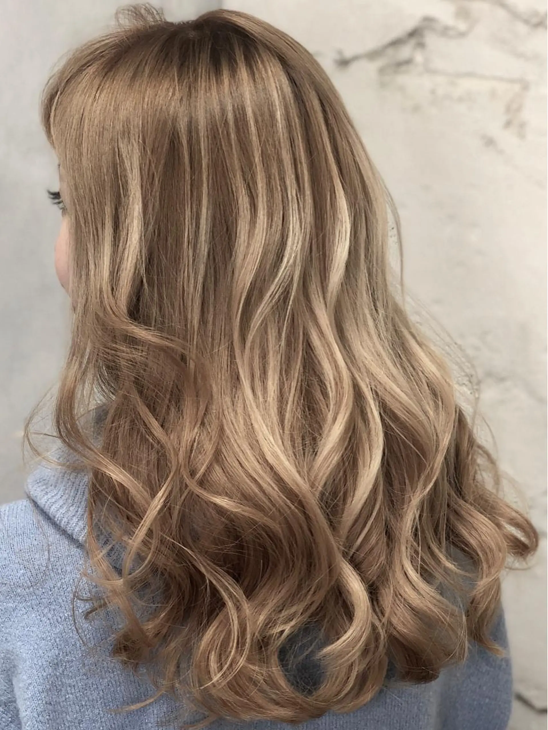 セミロング カラー バレイヤージュ ブリーチ ケアブリーチ ダブルカラー ハイライトカラー welring hair salon所属・welring hair salonのヘアスタイル