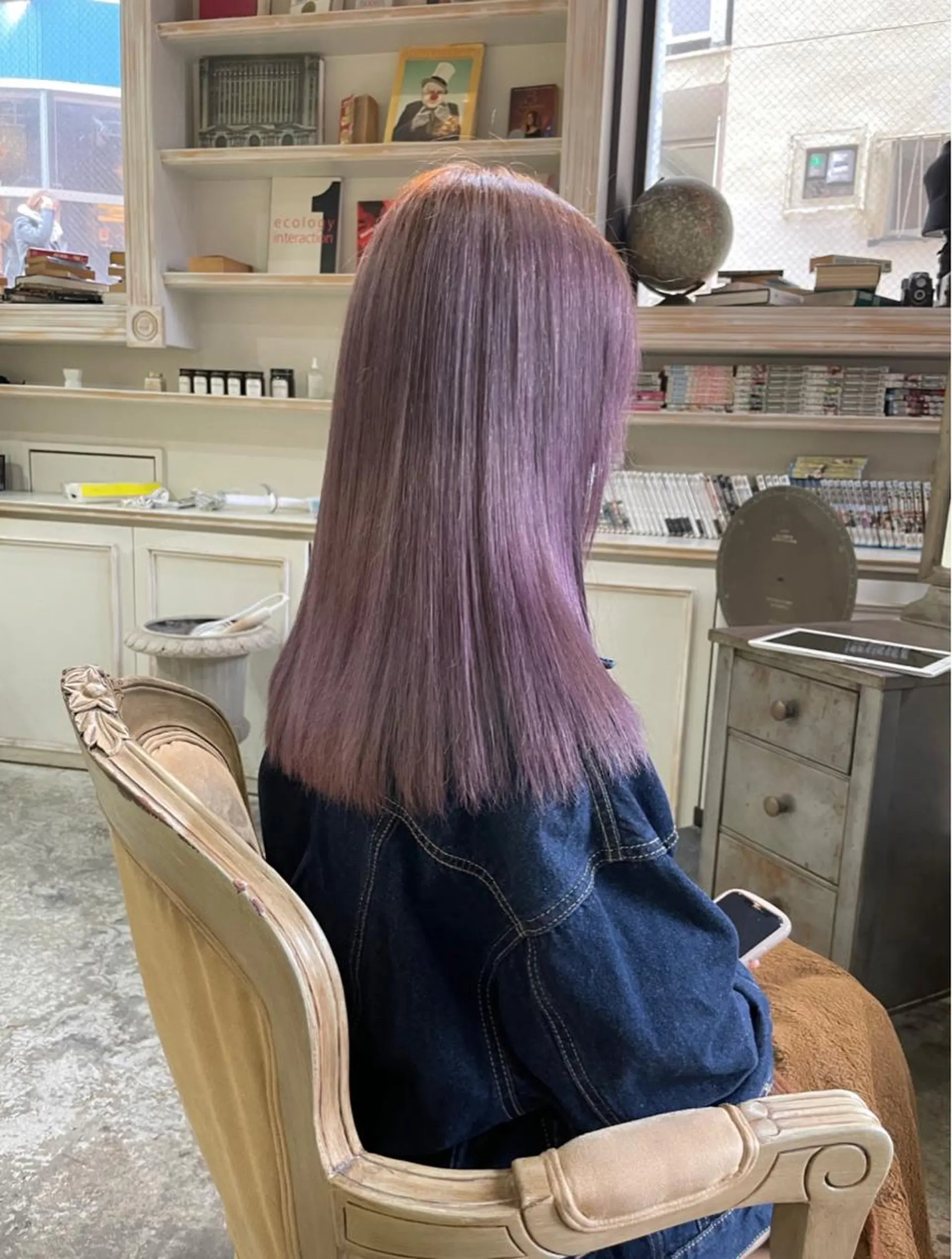 セミロング カット ヘアカラー トリートメント 🔥女子ウケ🔥 メンズカットRIOのヘアスタイル