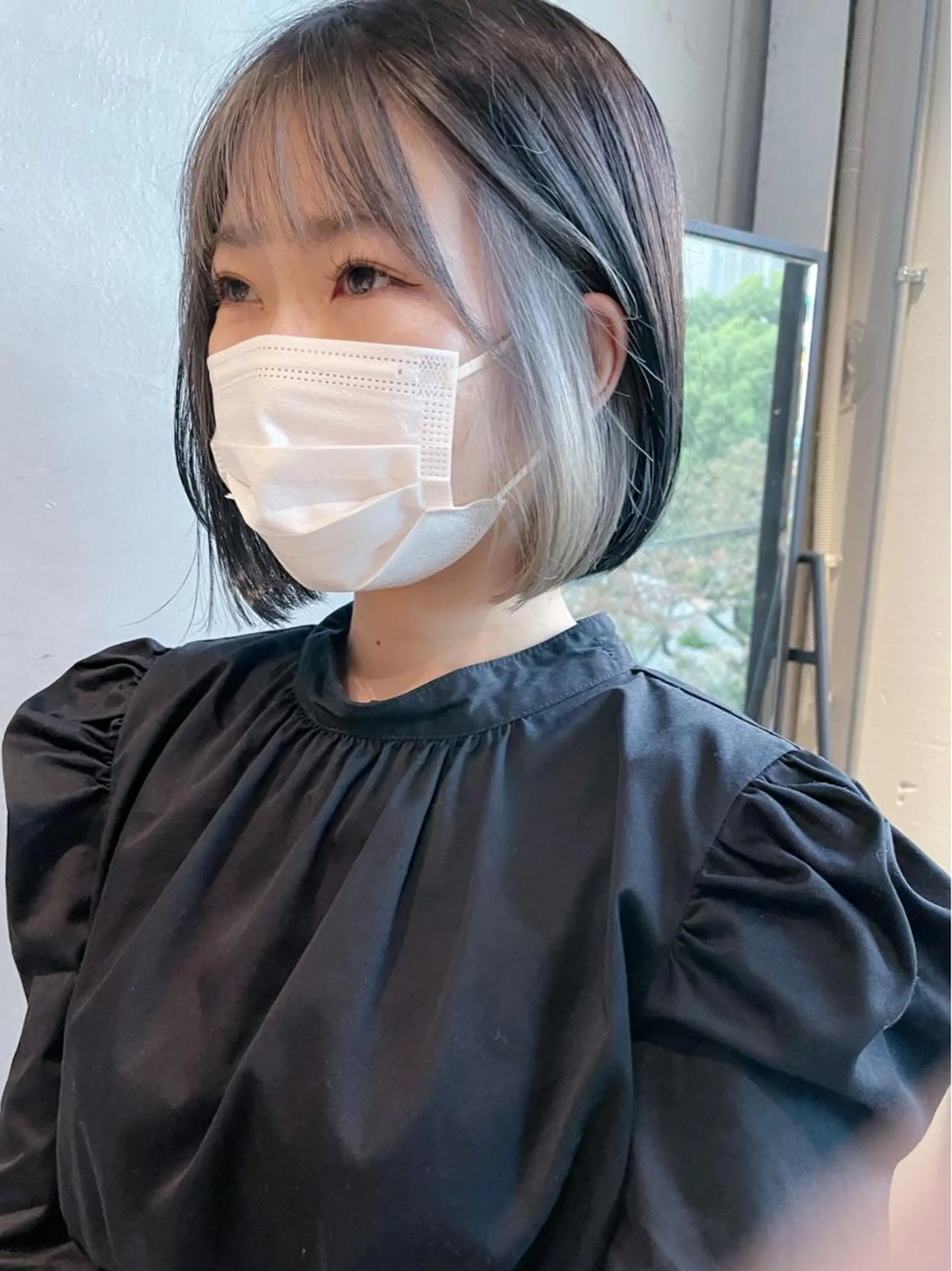 ショート 美髪矯正/艶カラー ボブ/栄/鐘ヶ江純也のヘアスタイル