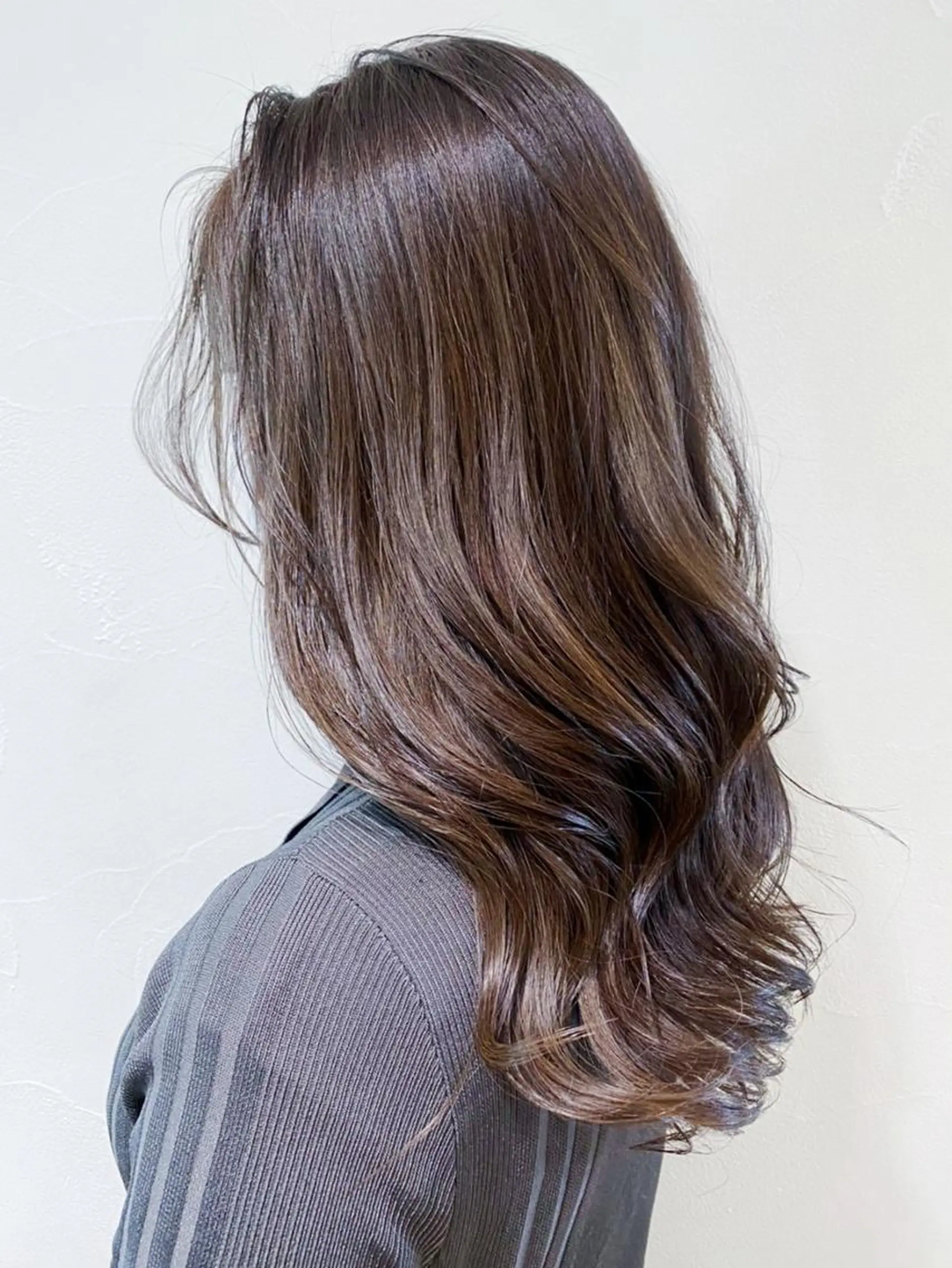 セミロング カラー パーマ ヘアアレンジ ITbyALBUM 中野店のヘアスタイル